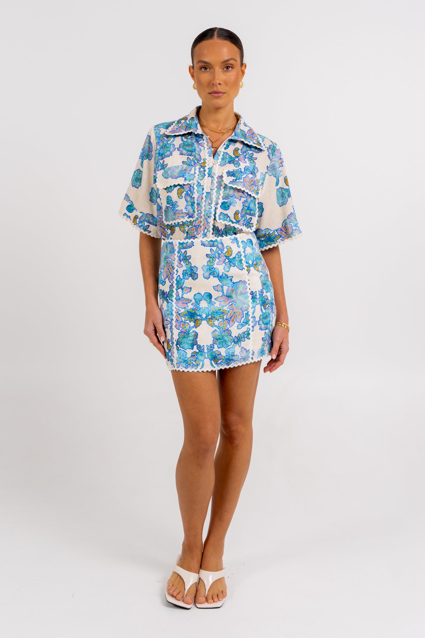 Aprire Mini Skirt Inkora Print