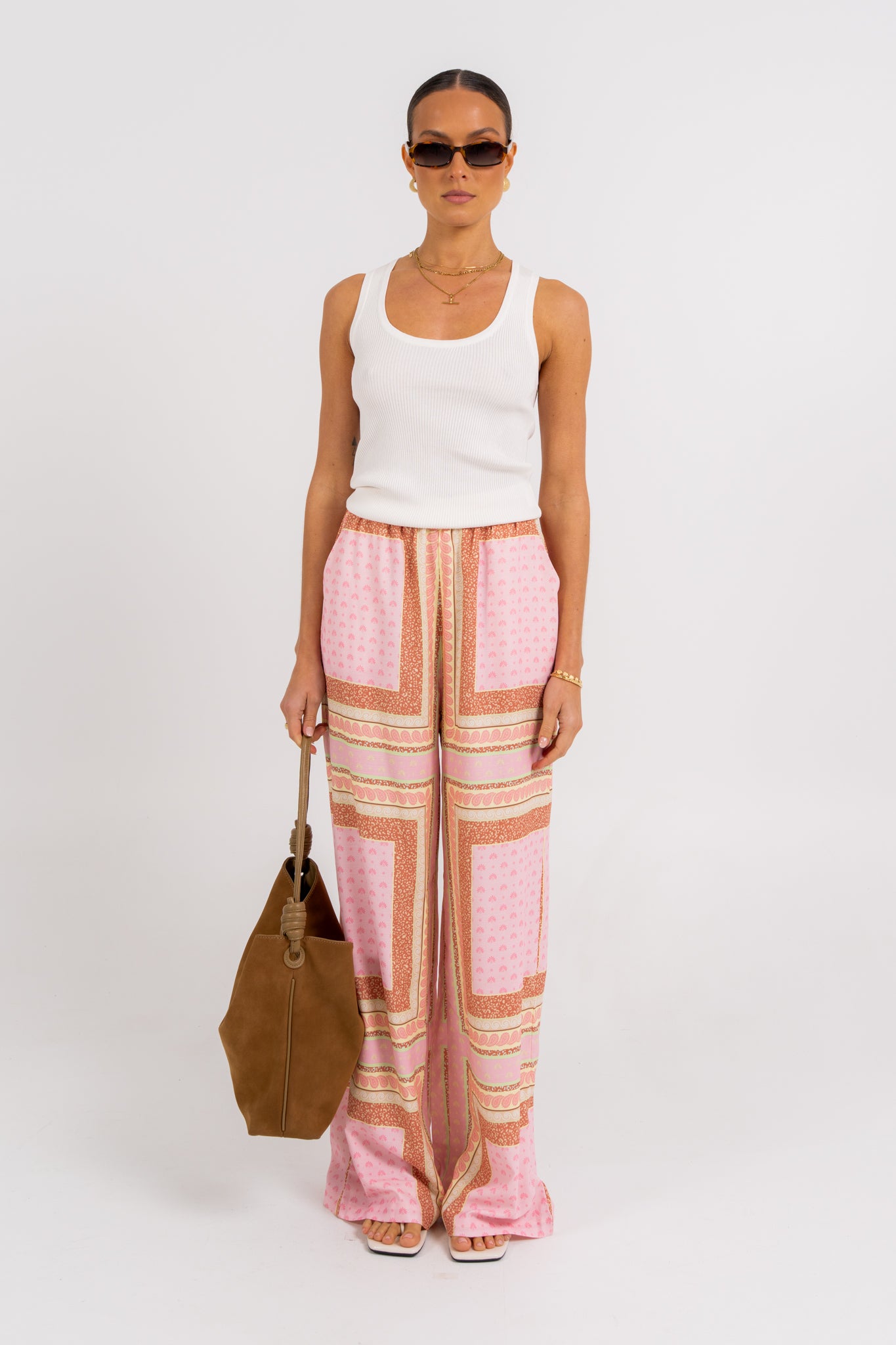 Quest Pants Pink Tile
