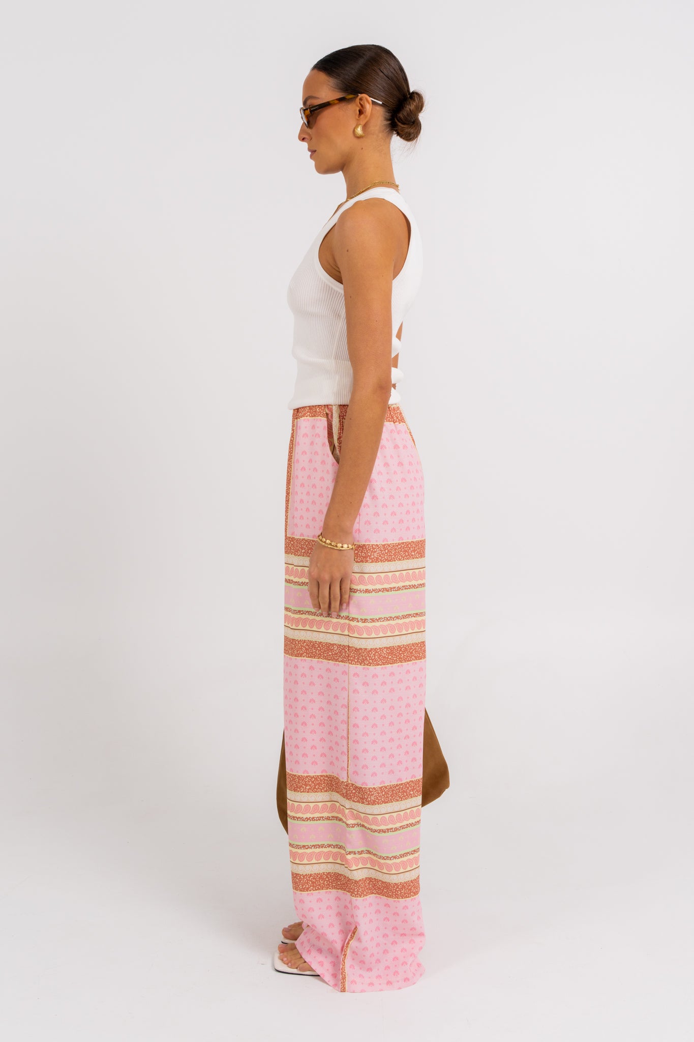Quest Pants Pink Tile