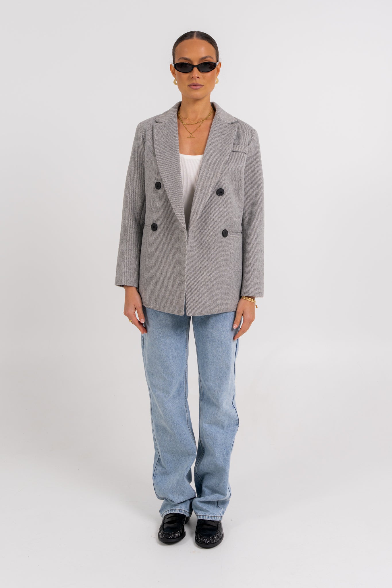 Mila Blazer Charcoal