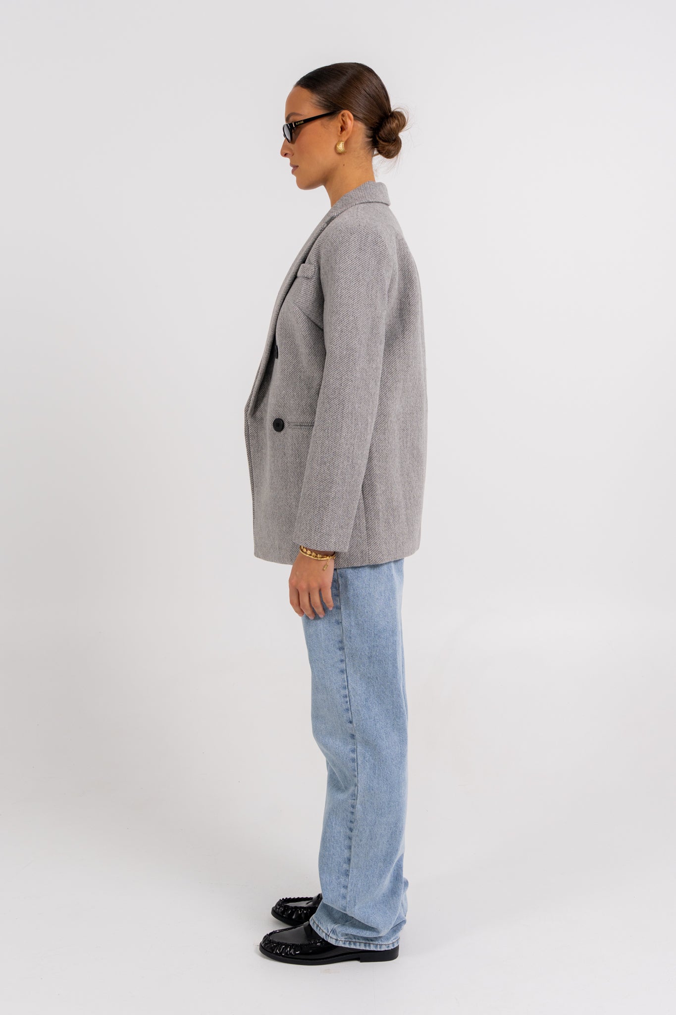Mila Blazer Charcoal