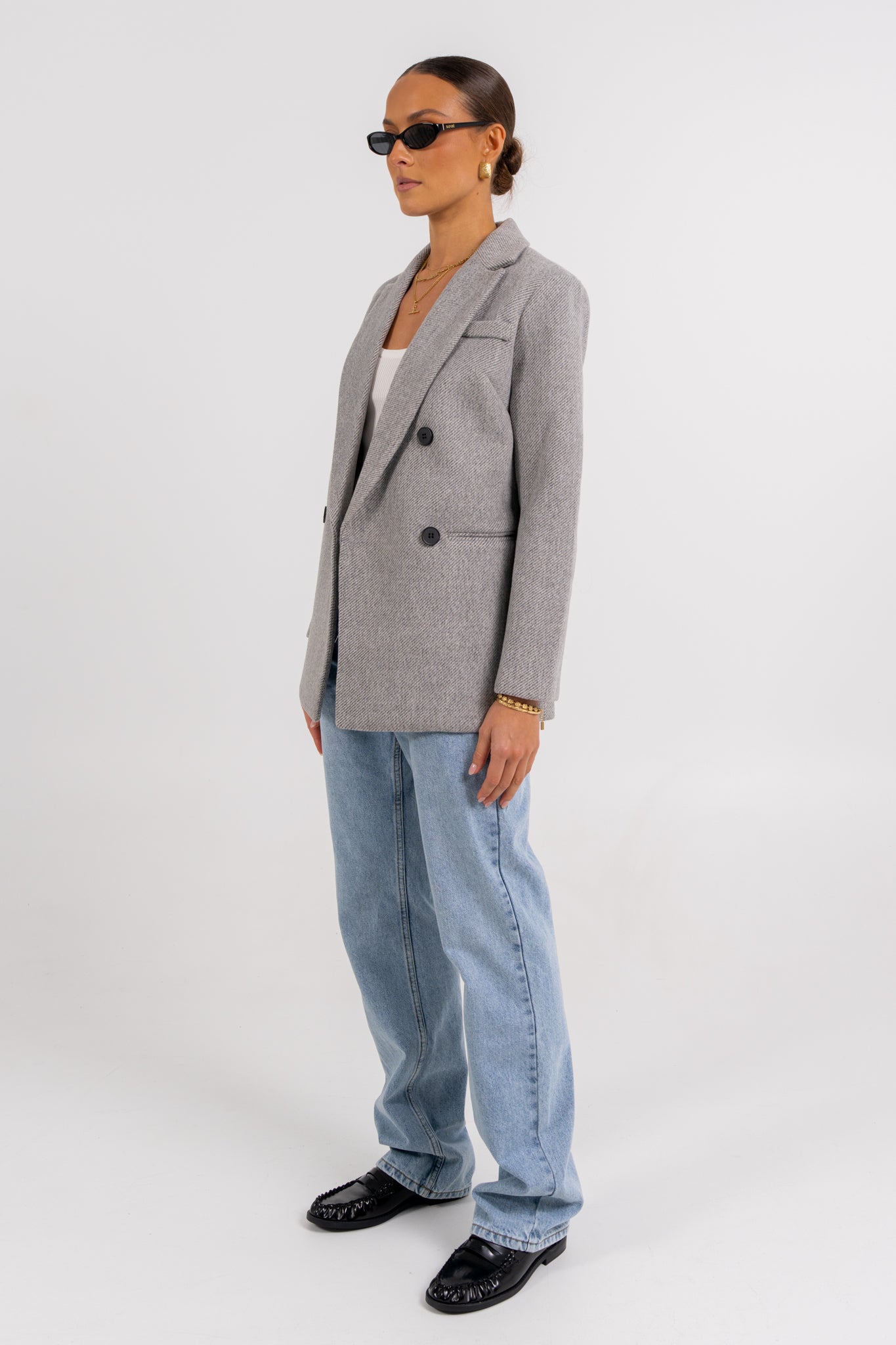 Mila Blazer Charcoal