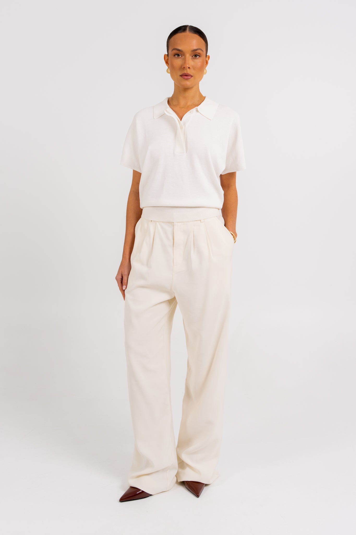 PRE ORDER Mayda Tailored Pants Bone