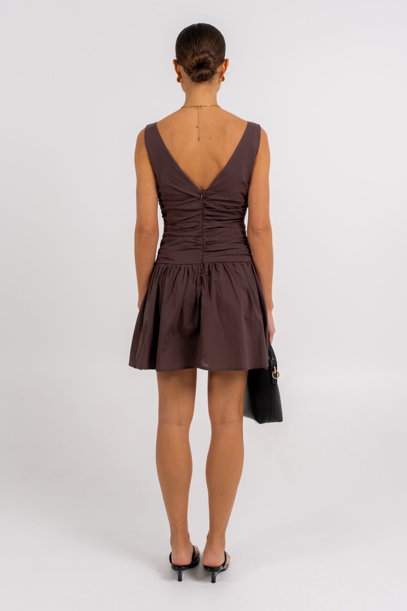 Bridi Mini Dress Chocolate