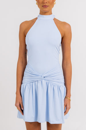 Xena Mini Dress Baby Blue
