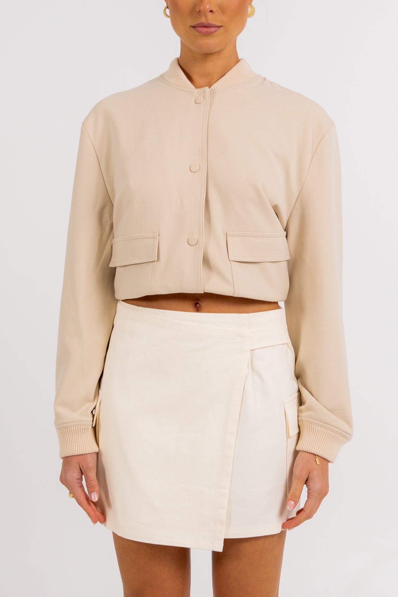Quinie Bomber Jacket Cream