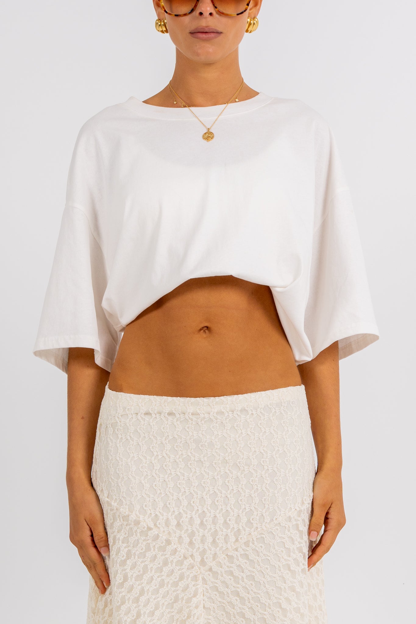 Jade Midi Skirt Cream