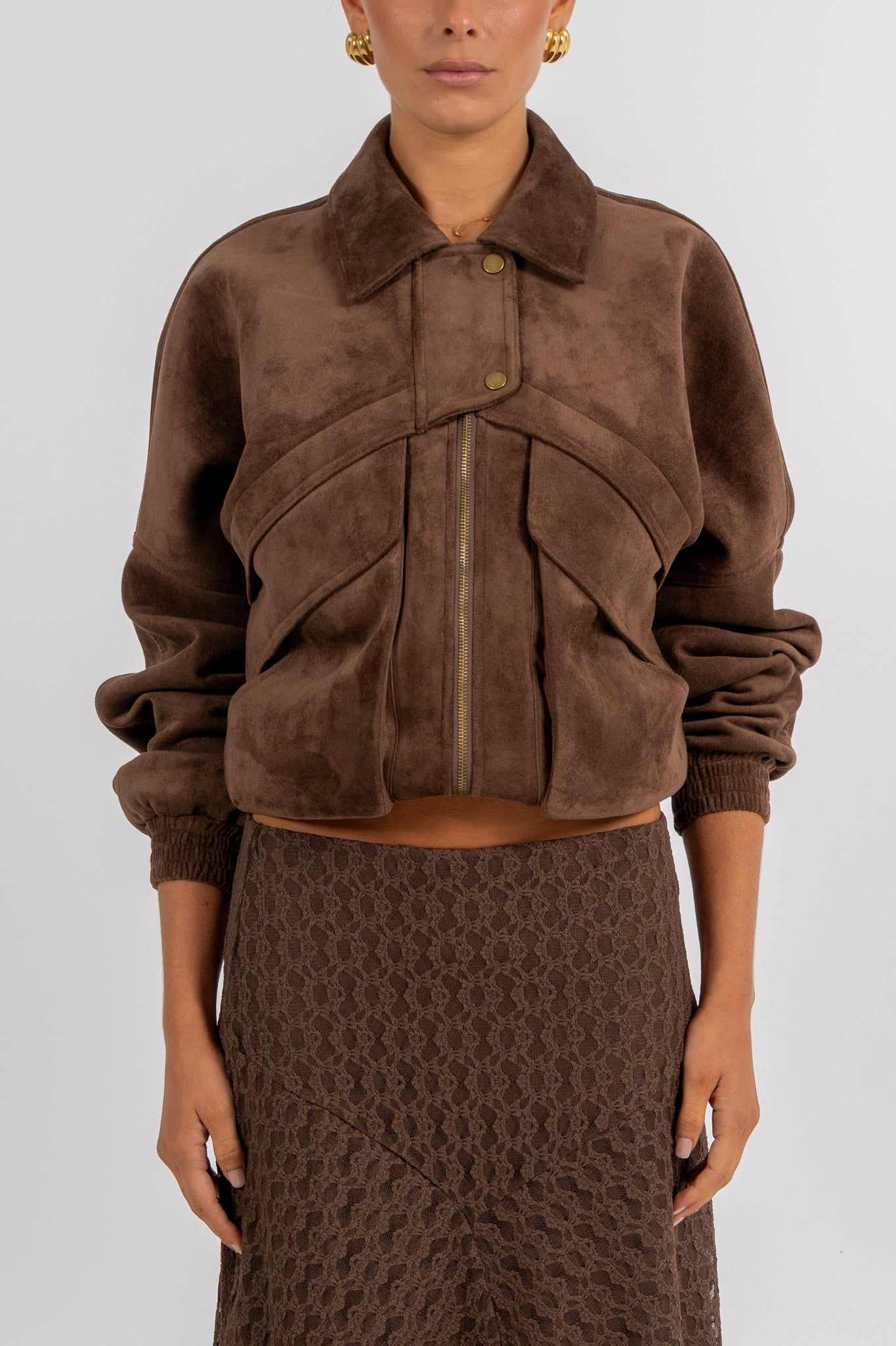 Jade Midi Skirt Chocolate