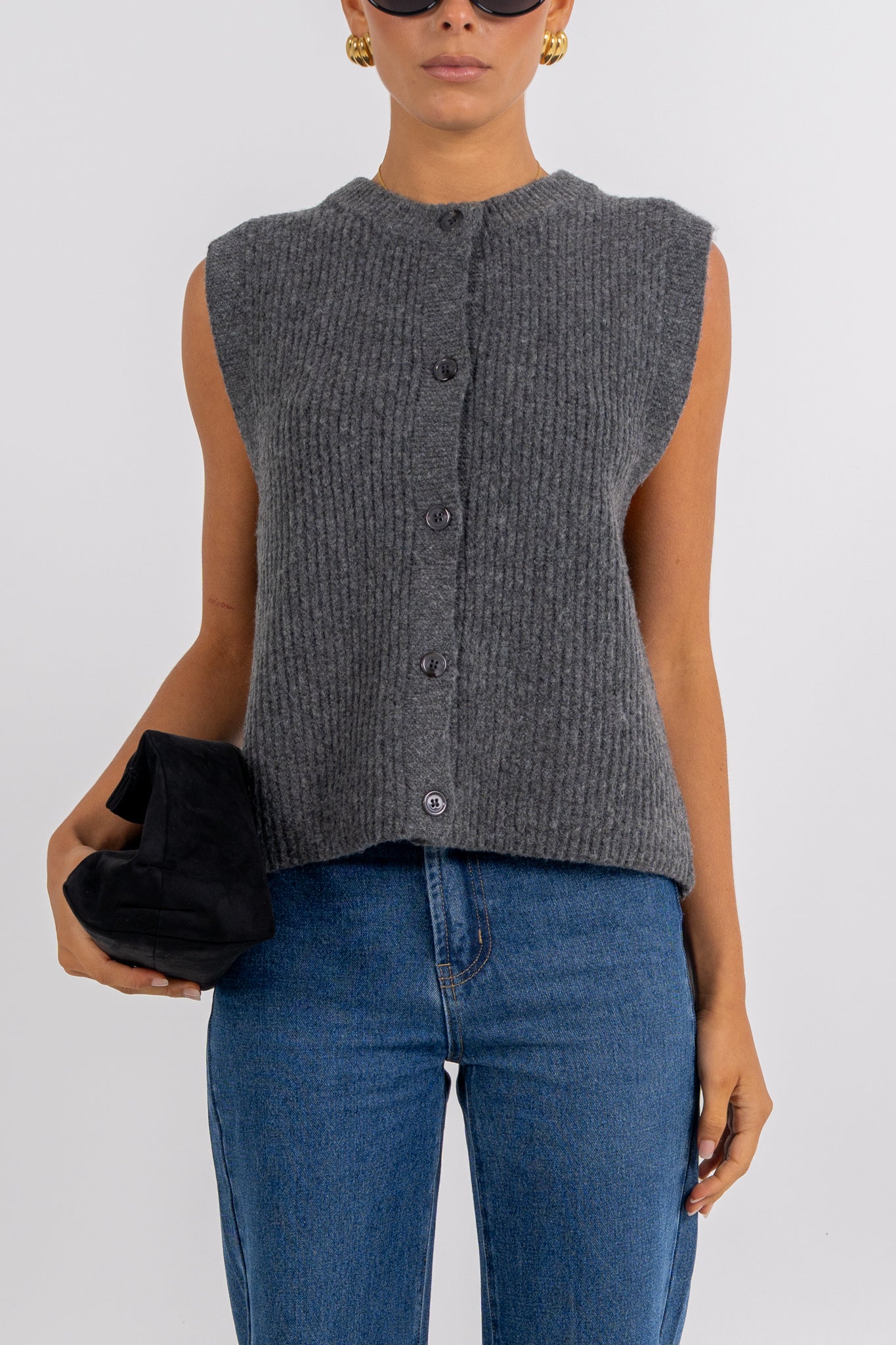Louise Knit Charcoal