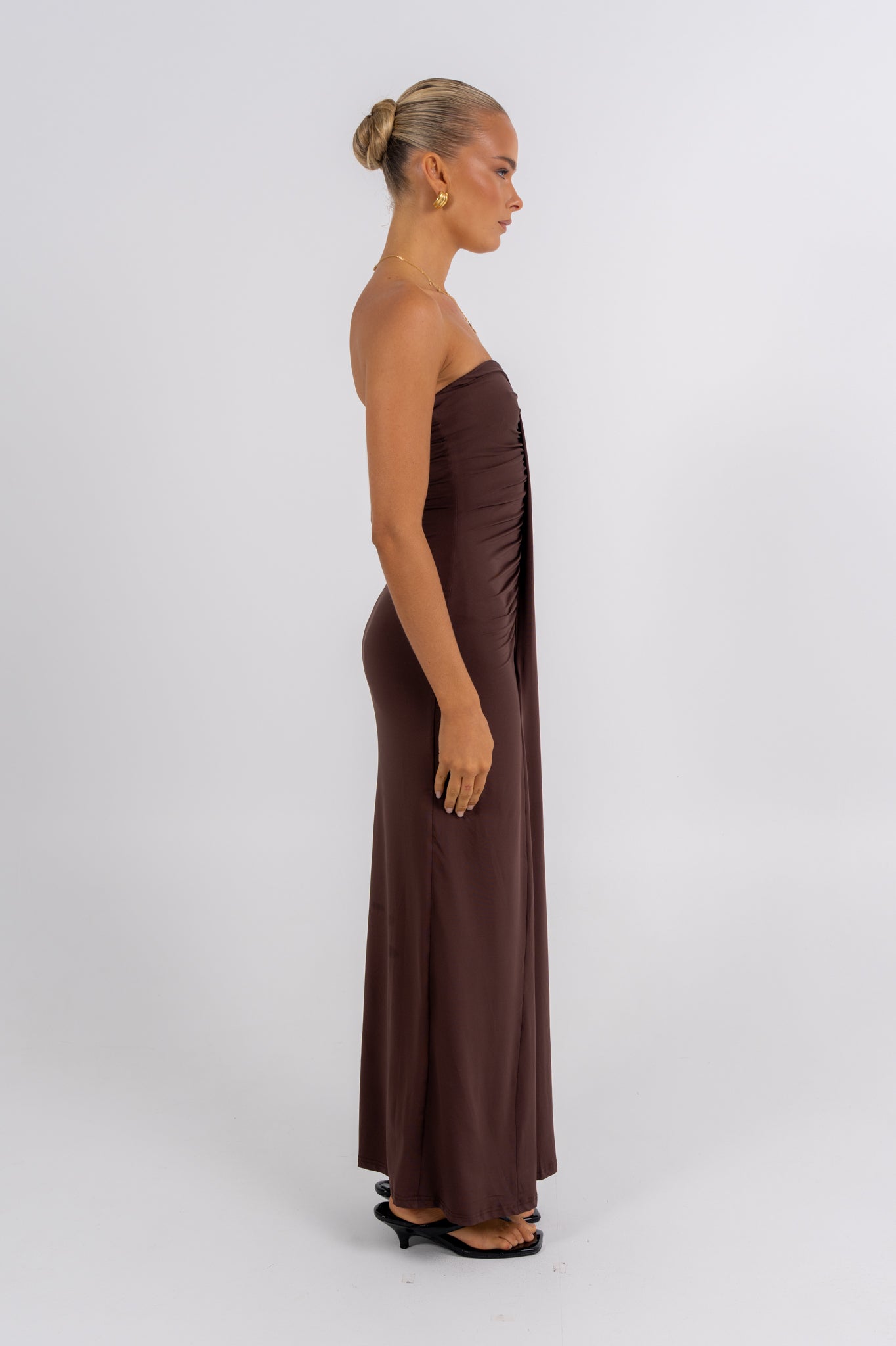 Nicole Maxi Dress Chocolate
