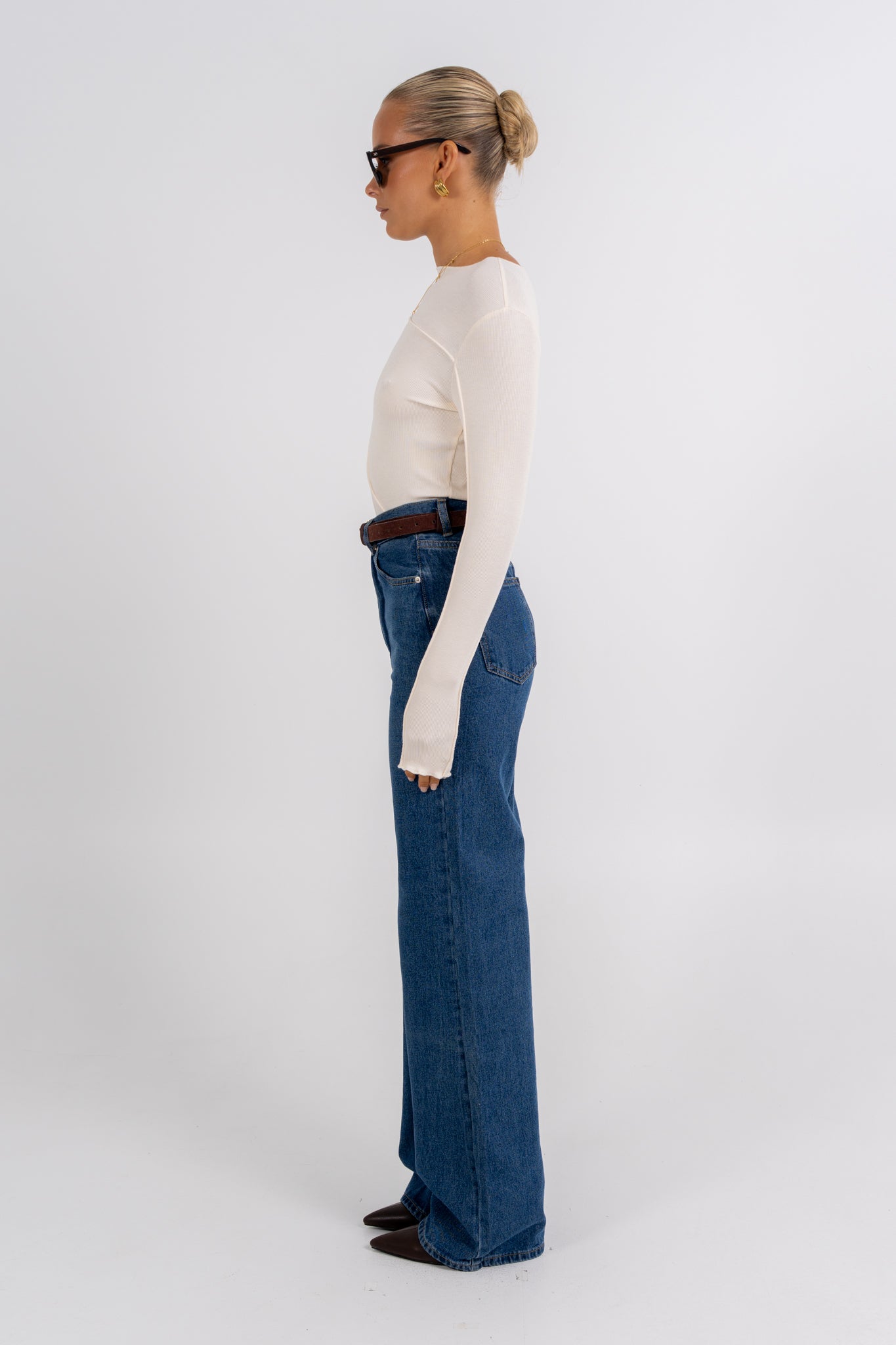 PRE ORDER Nicka Long Sleeve Top Ivory