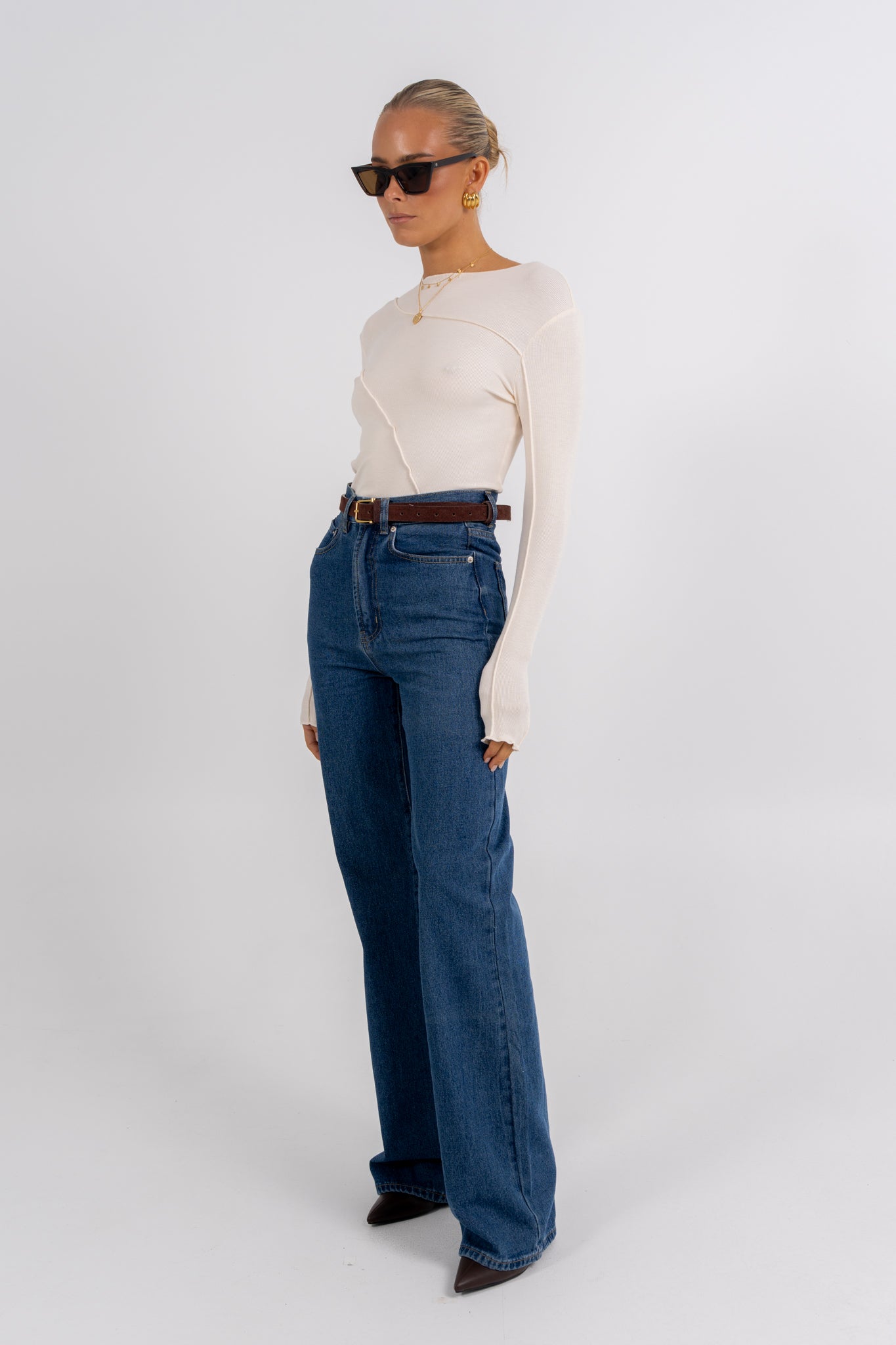 PRE ORDER Nicka Long Sleeve Top Ivory