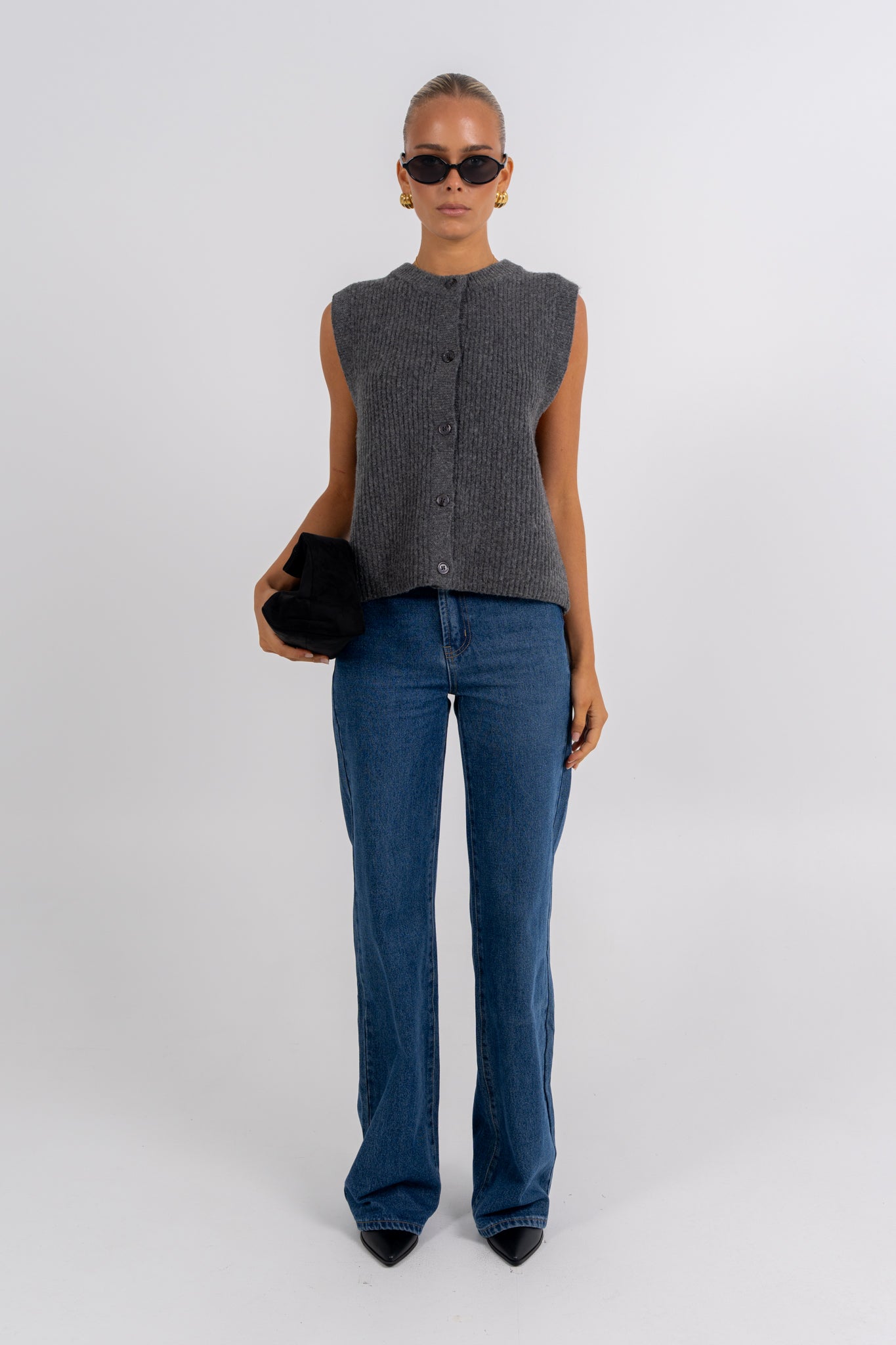 Louise Knit Charcoal