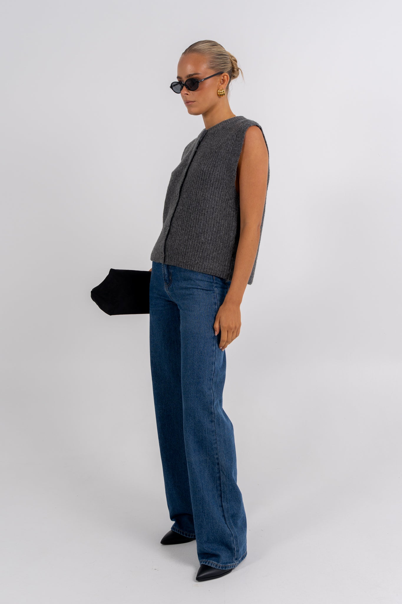 Louise Knit Charcoal