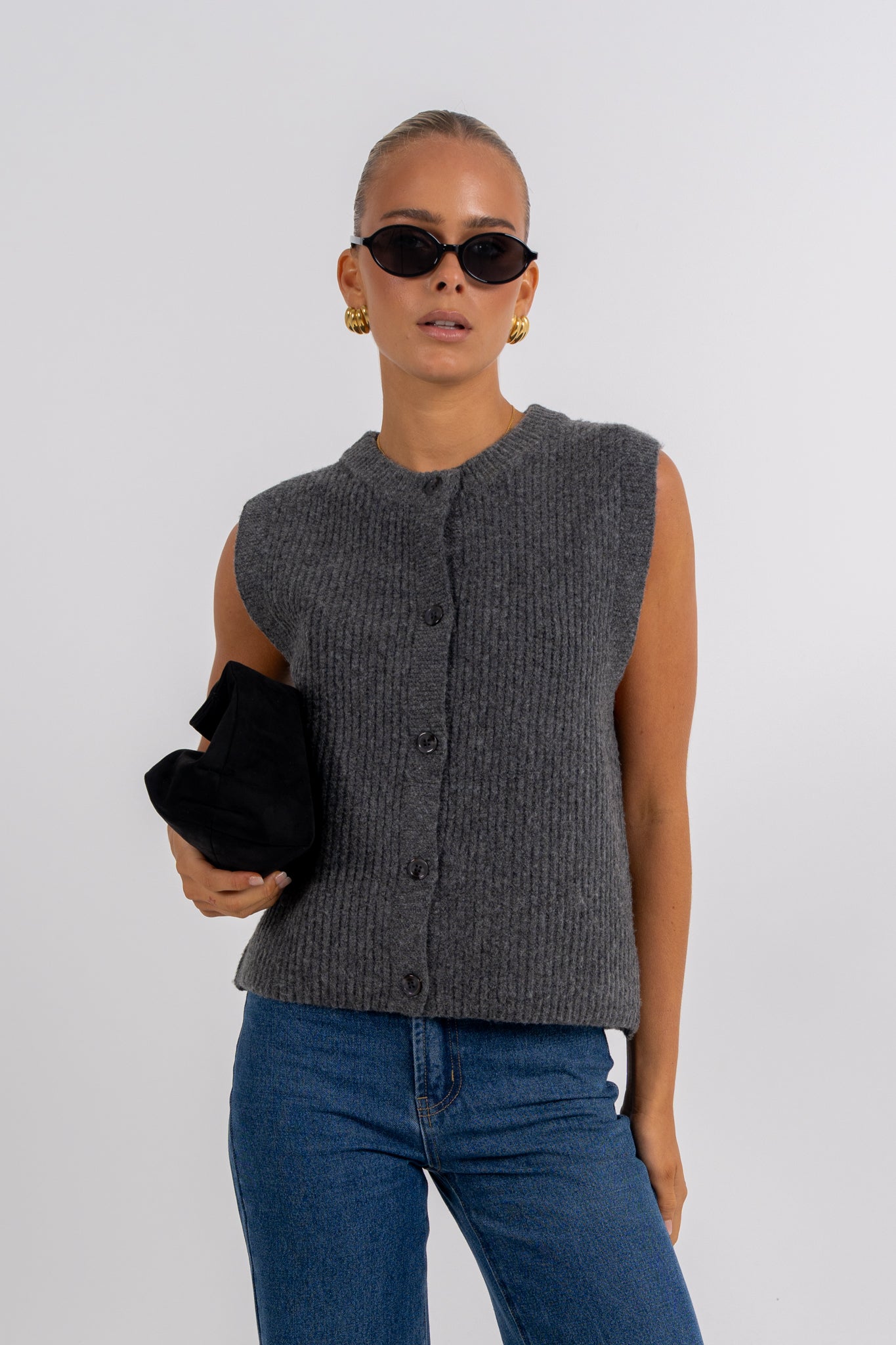 Louise Knit Charcoal