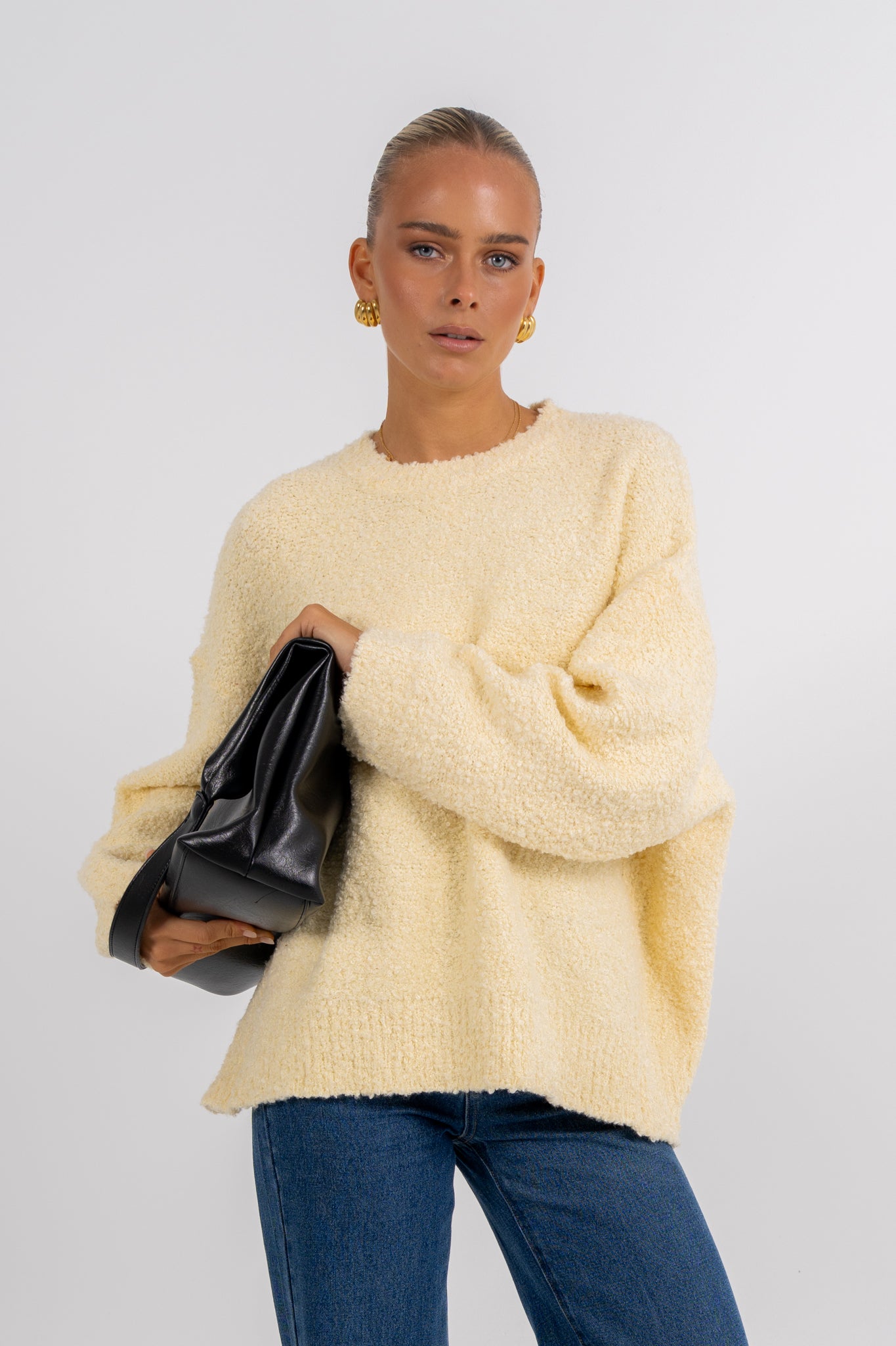 Bobbie Knit Jumper Lemon