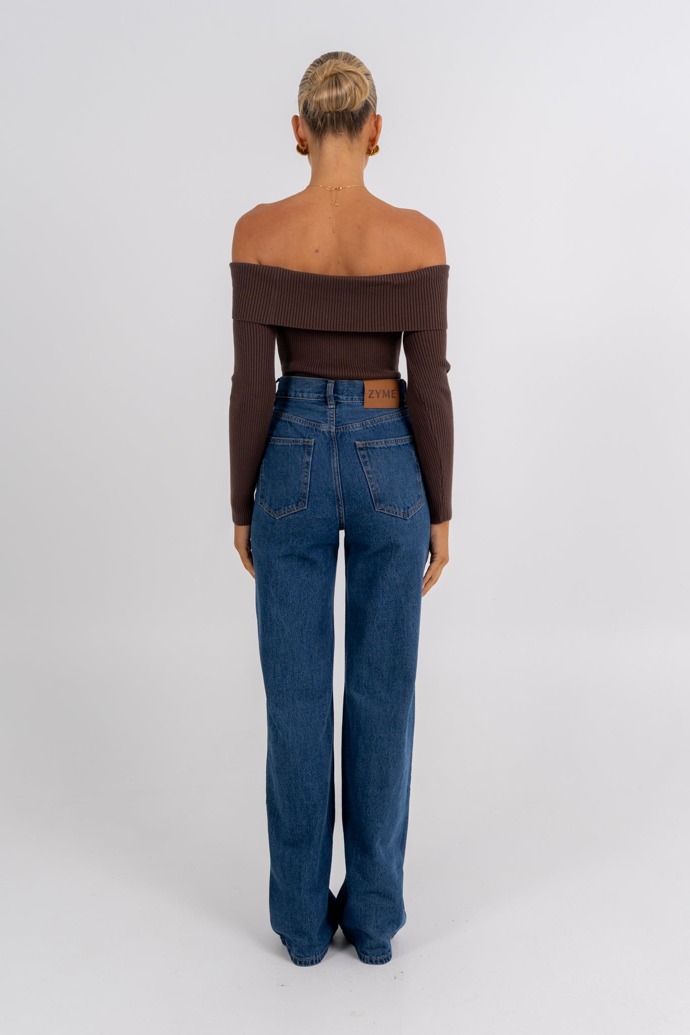 Kahlea Off-the-Shoulder Bodysuit Chocolate
