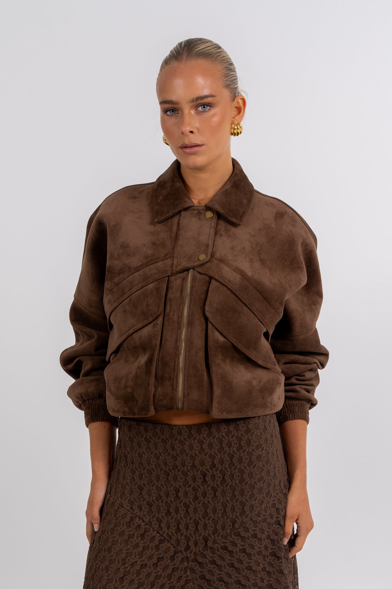 Jade Midi Skirt Chocolate