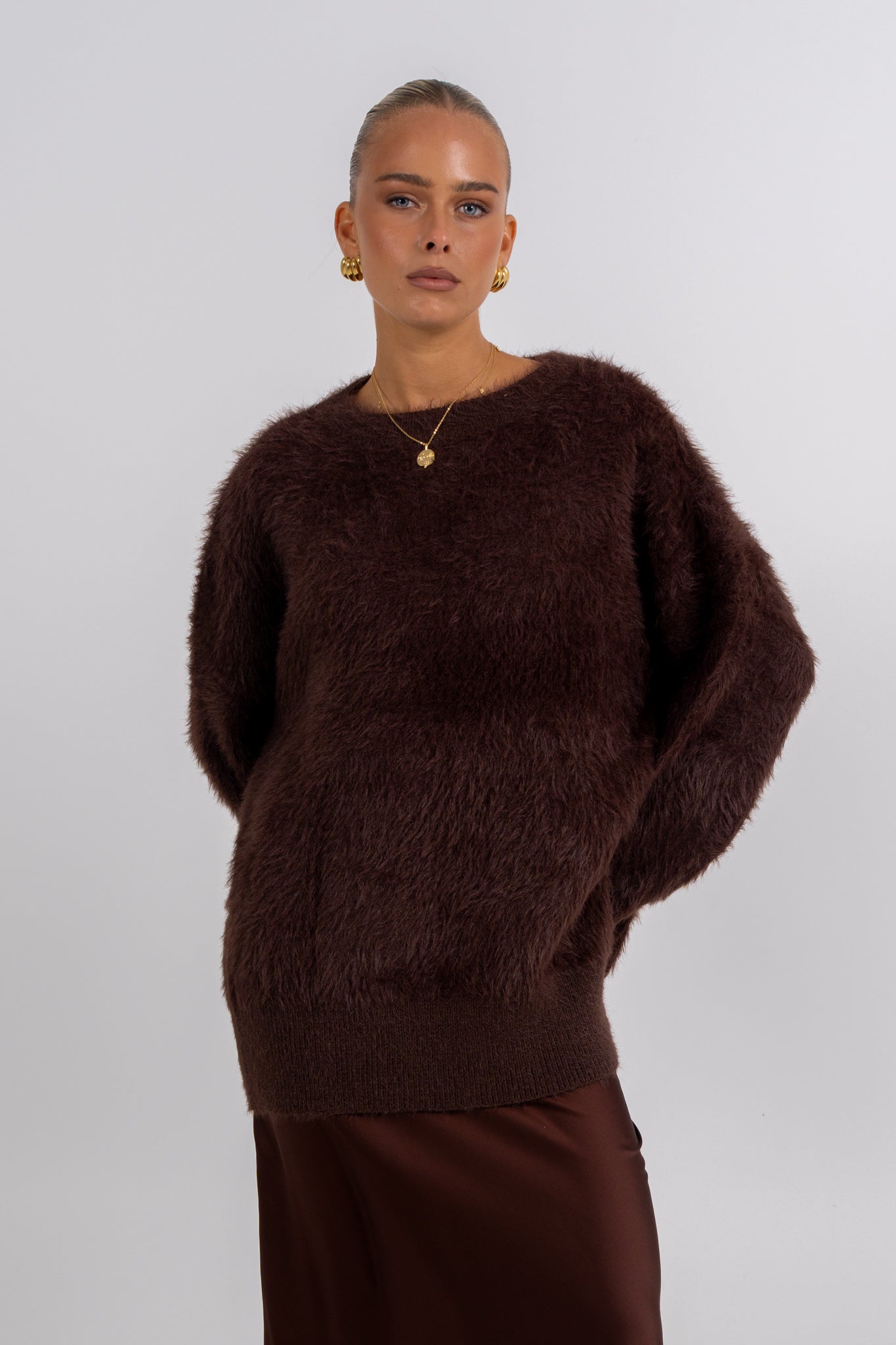 Xina Maxi Skirt Chocolate