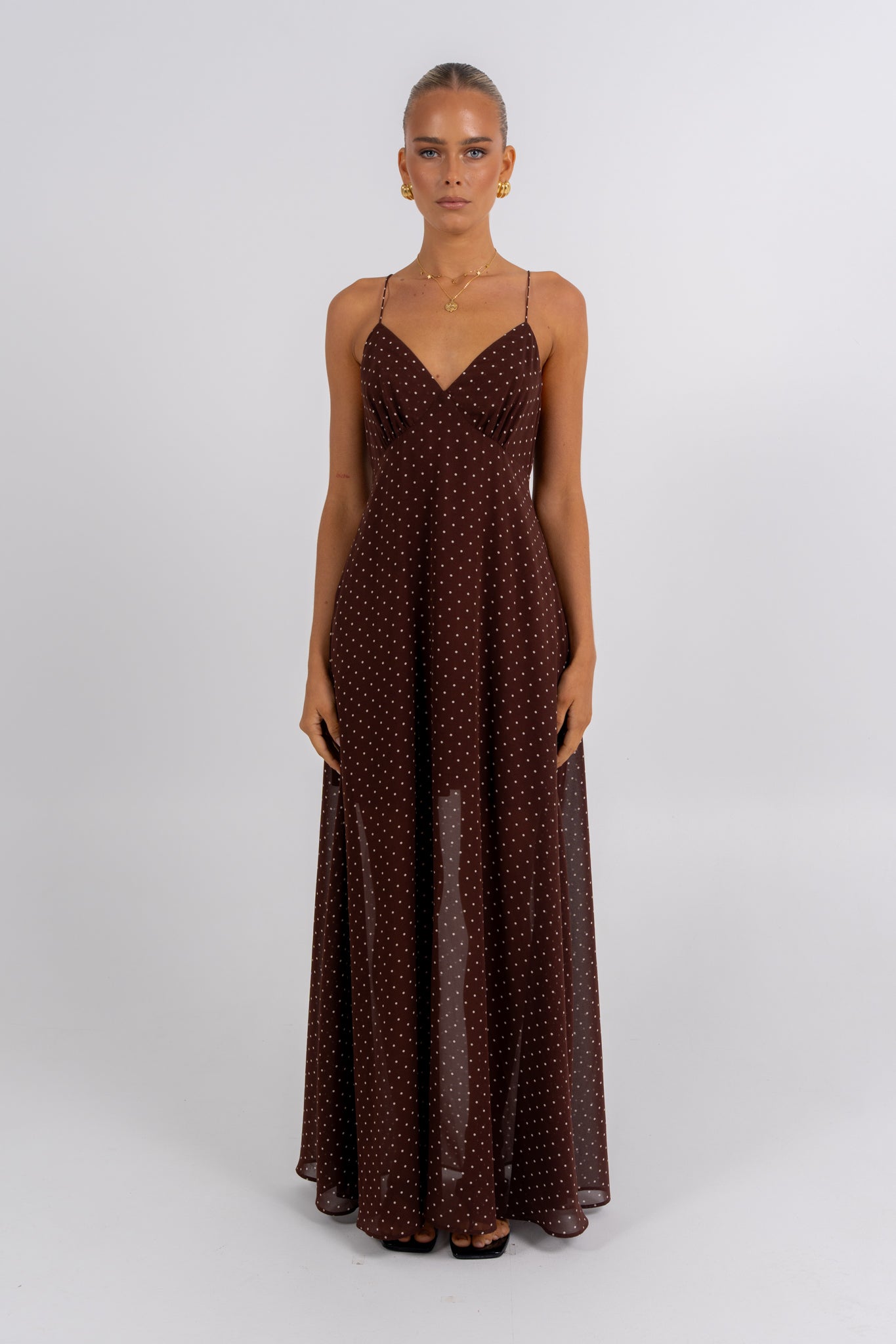Chloe Maxi Dress Polka Dot
