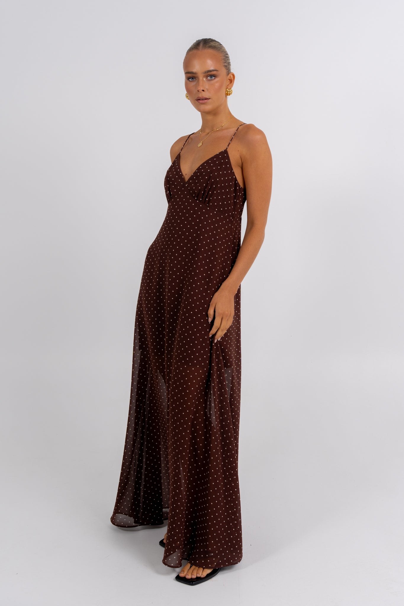 Chloe Maxi Dress Polka Dot