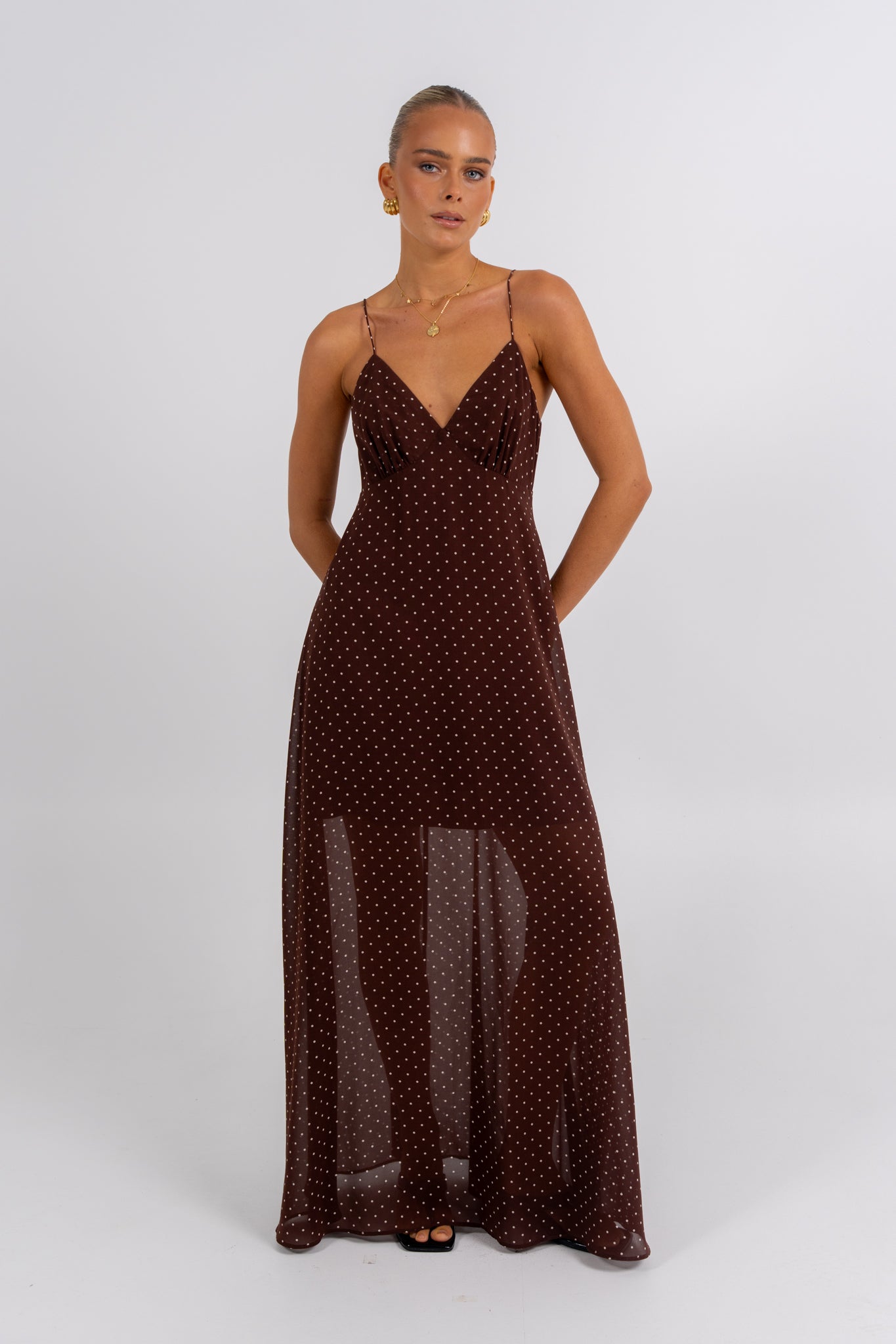 Chloe Maxi Dress Polka Dot