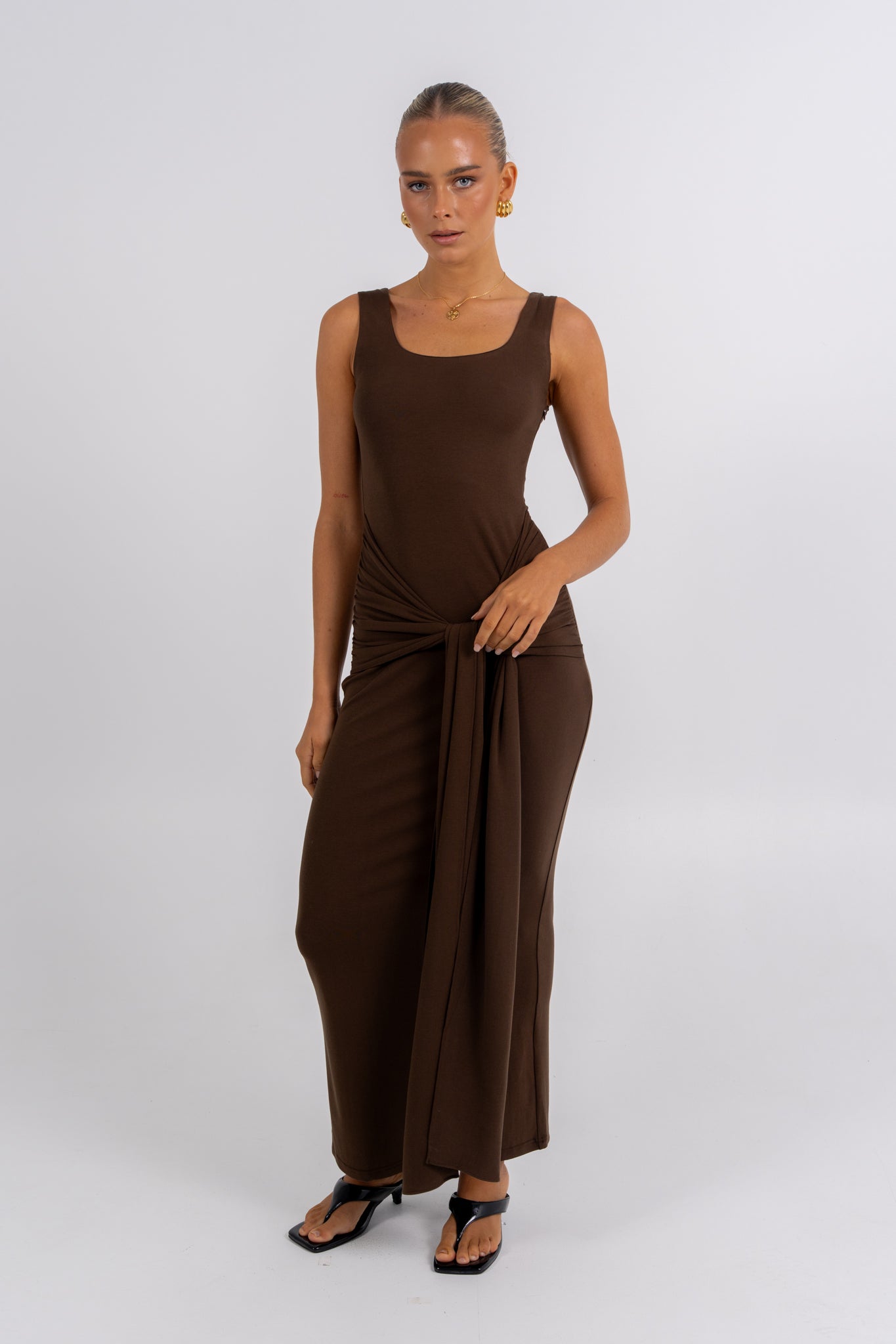 Juniper Maxi Dress Chocolate