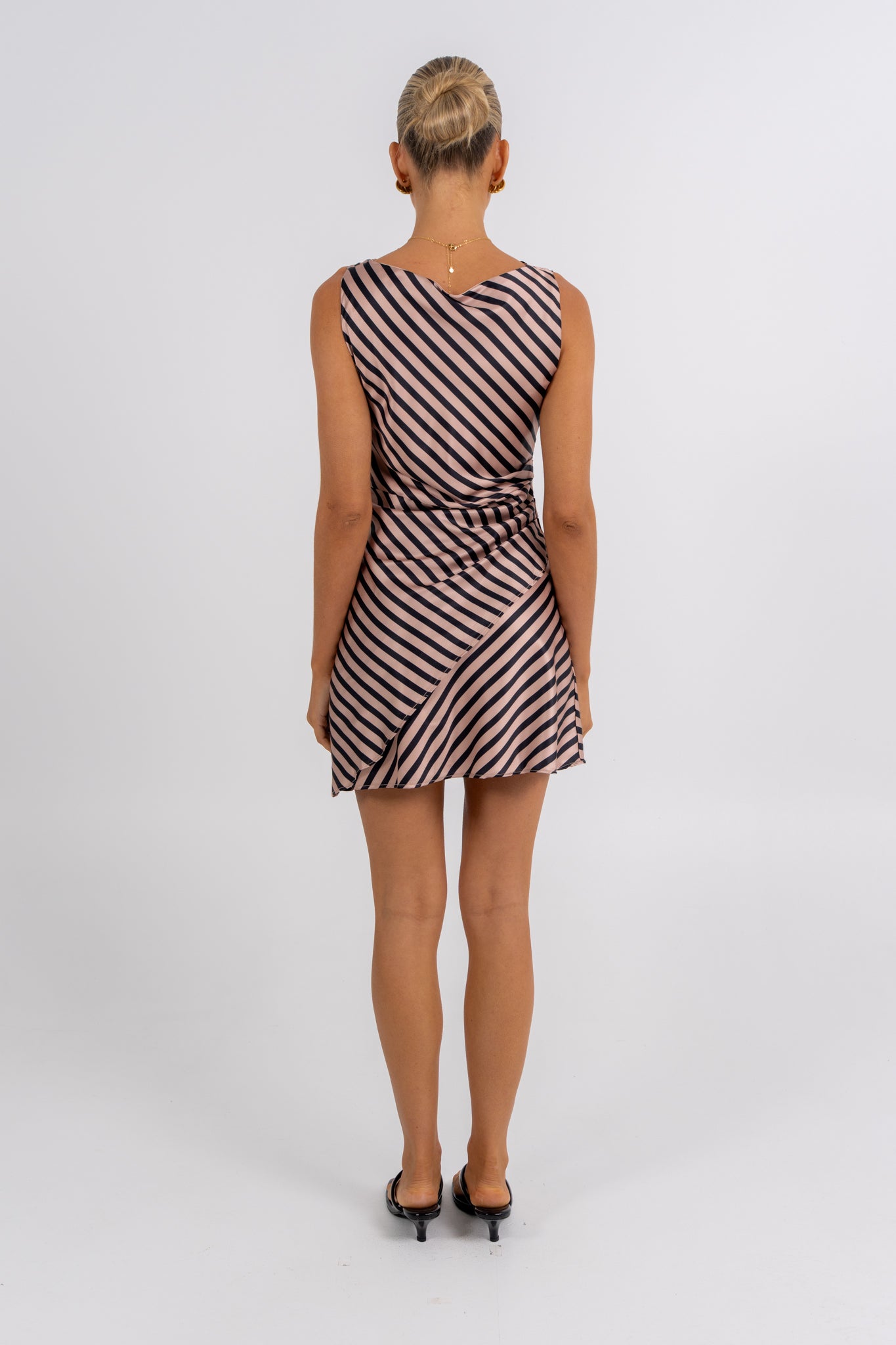 Kirah Mini Dress Black Stripe