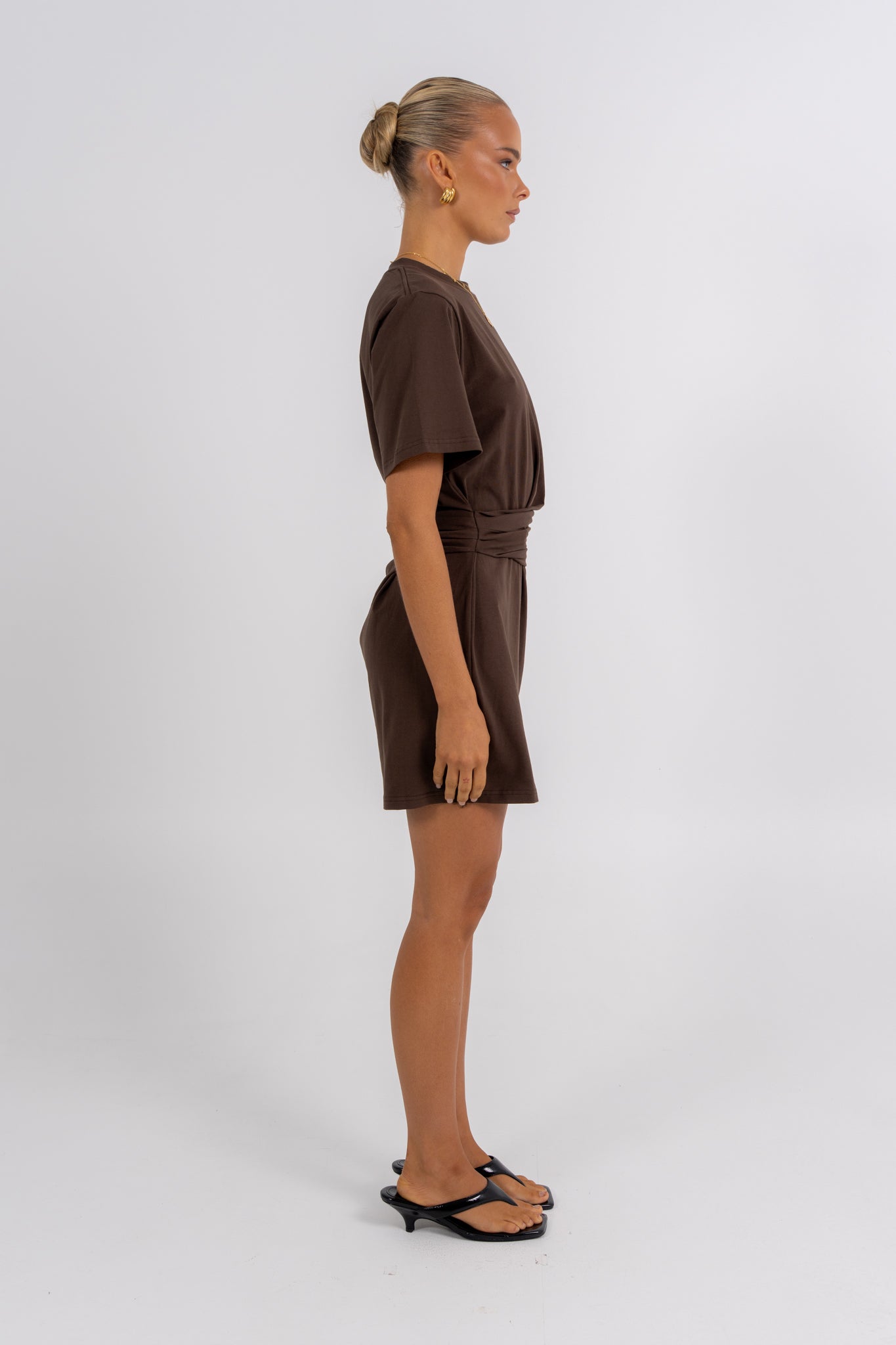 Gwendolyn Mini Dress Chocolate