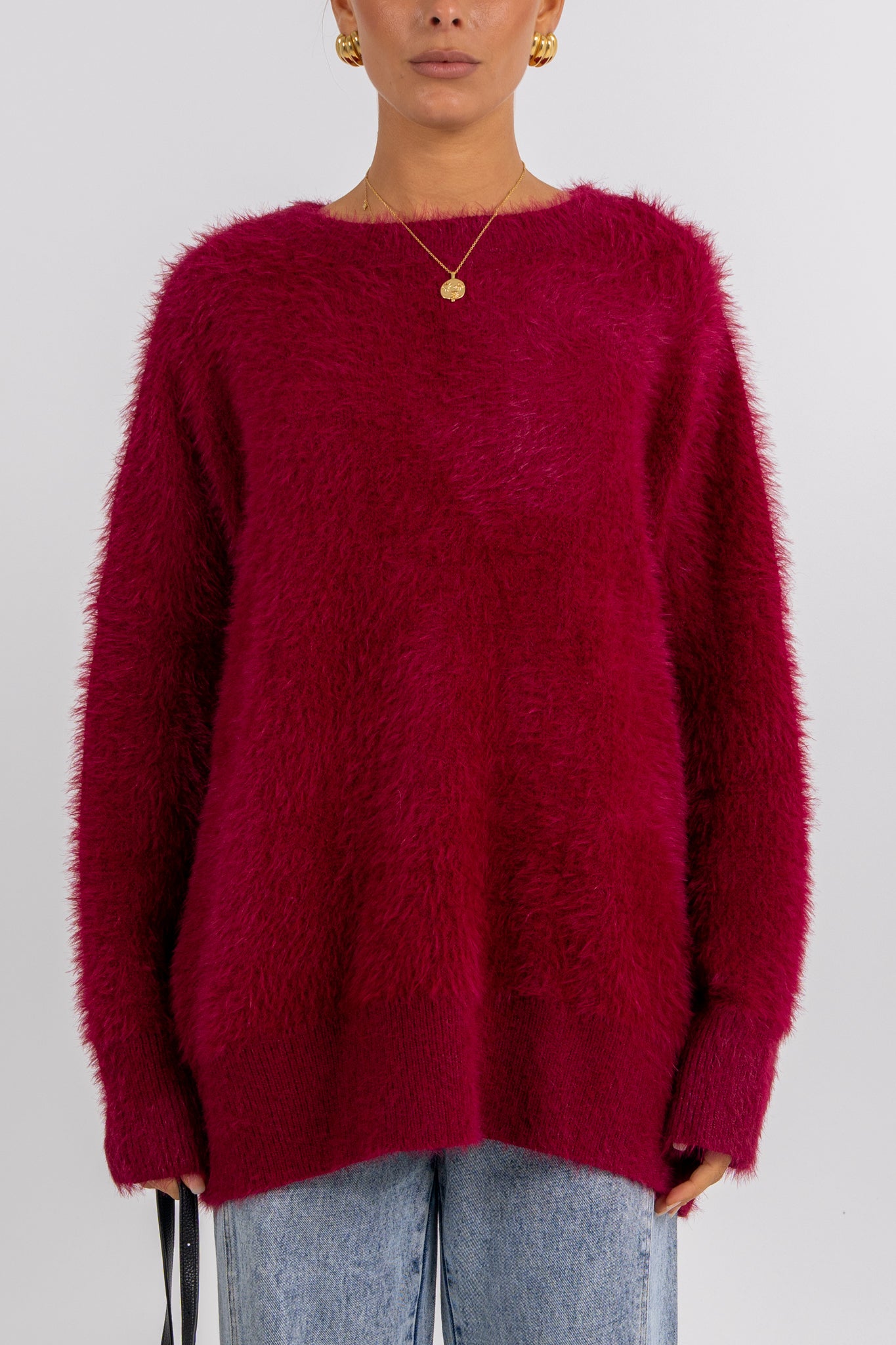 Willow Knit Jumper Burgundy