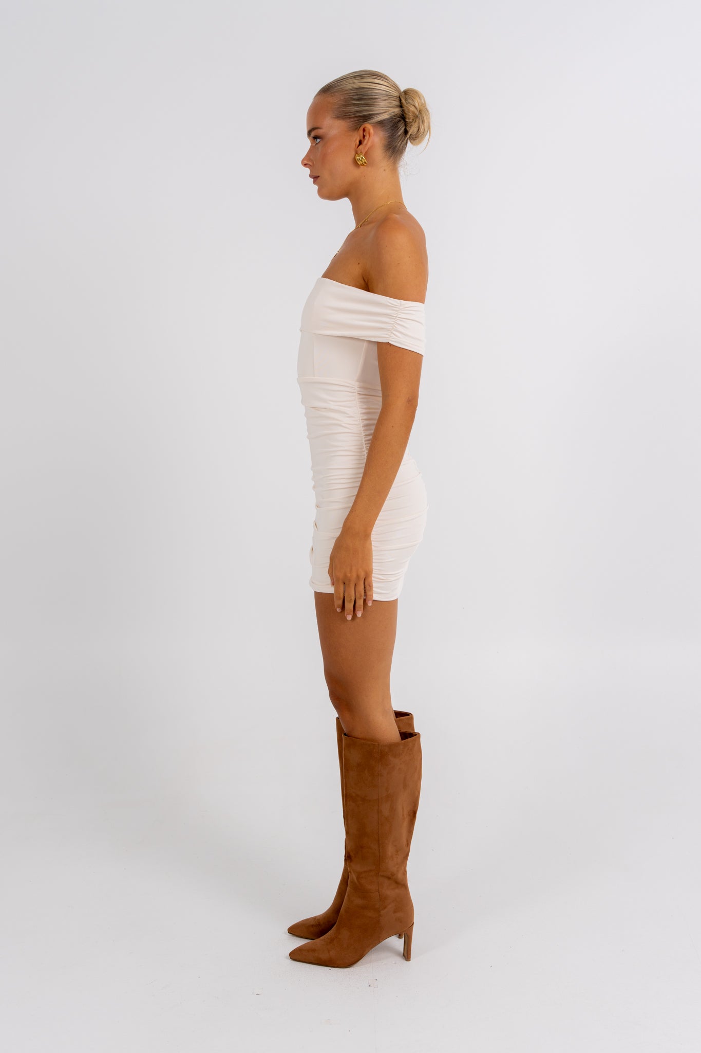 Wrenlee Mini Dress Cream