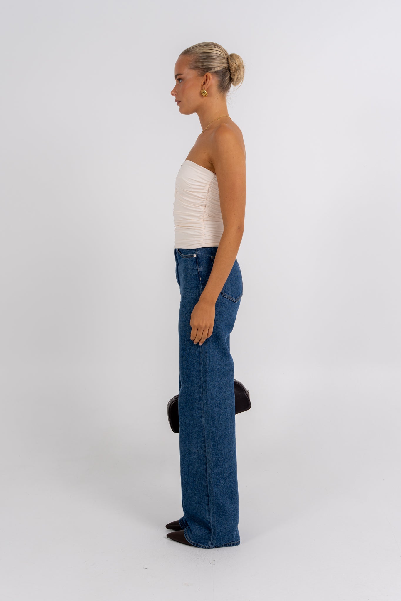 Bannie Strapless Top Cream