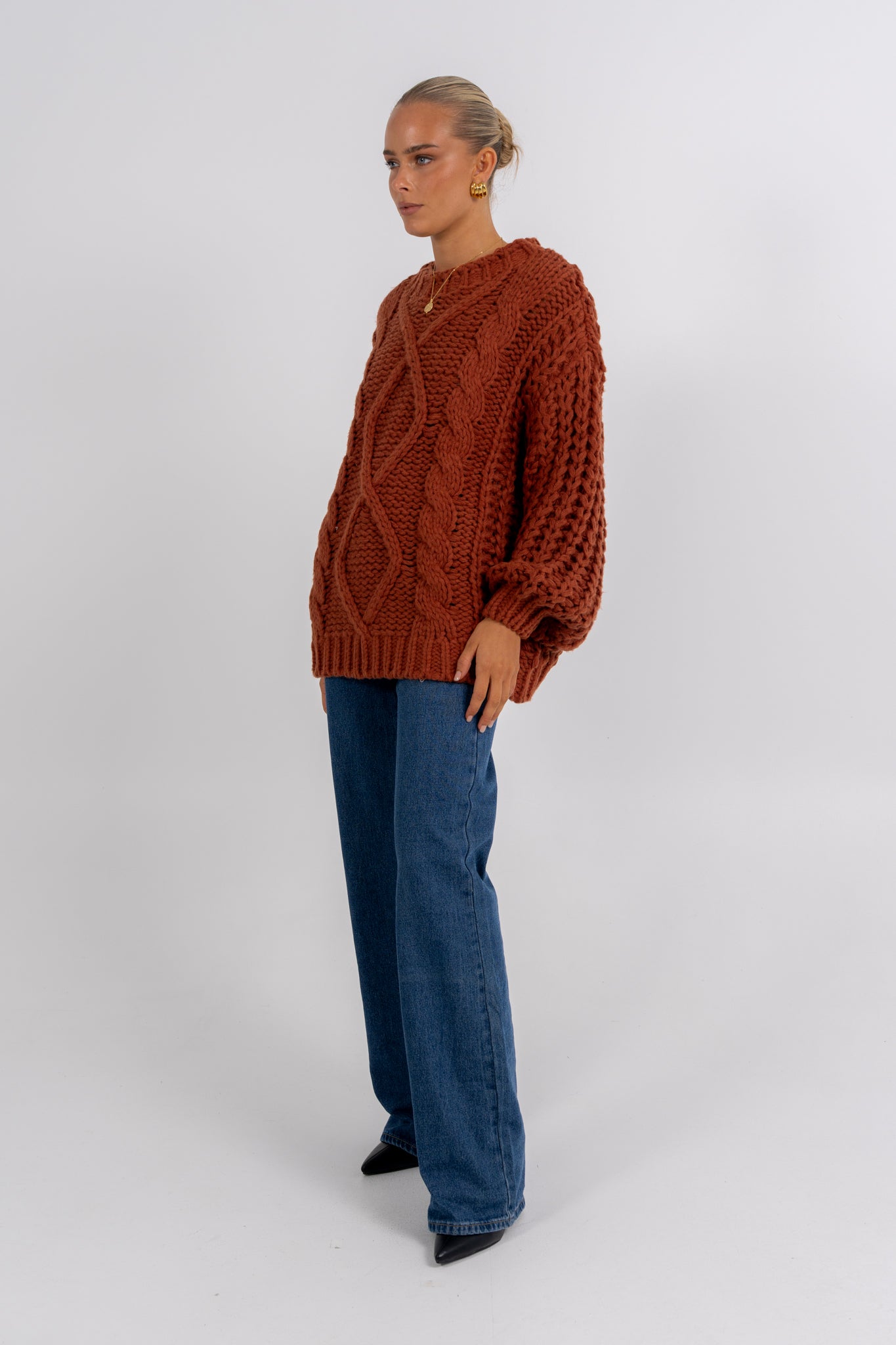 Nuriah Knit Jumper Rust