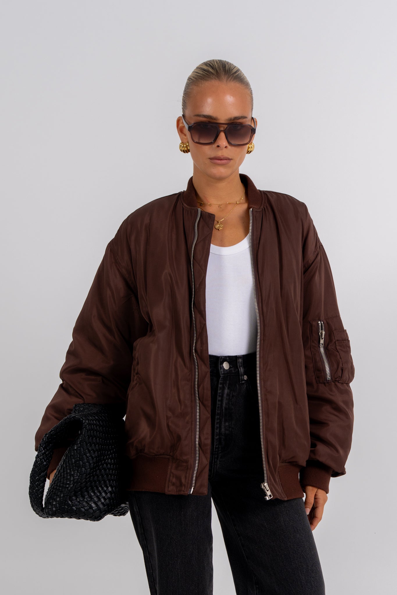 Estar Bomber Jacket Chocolate