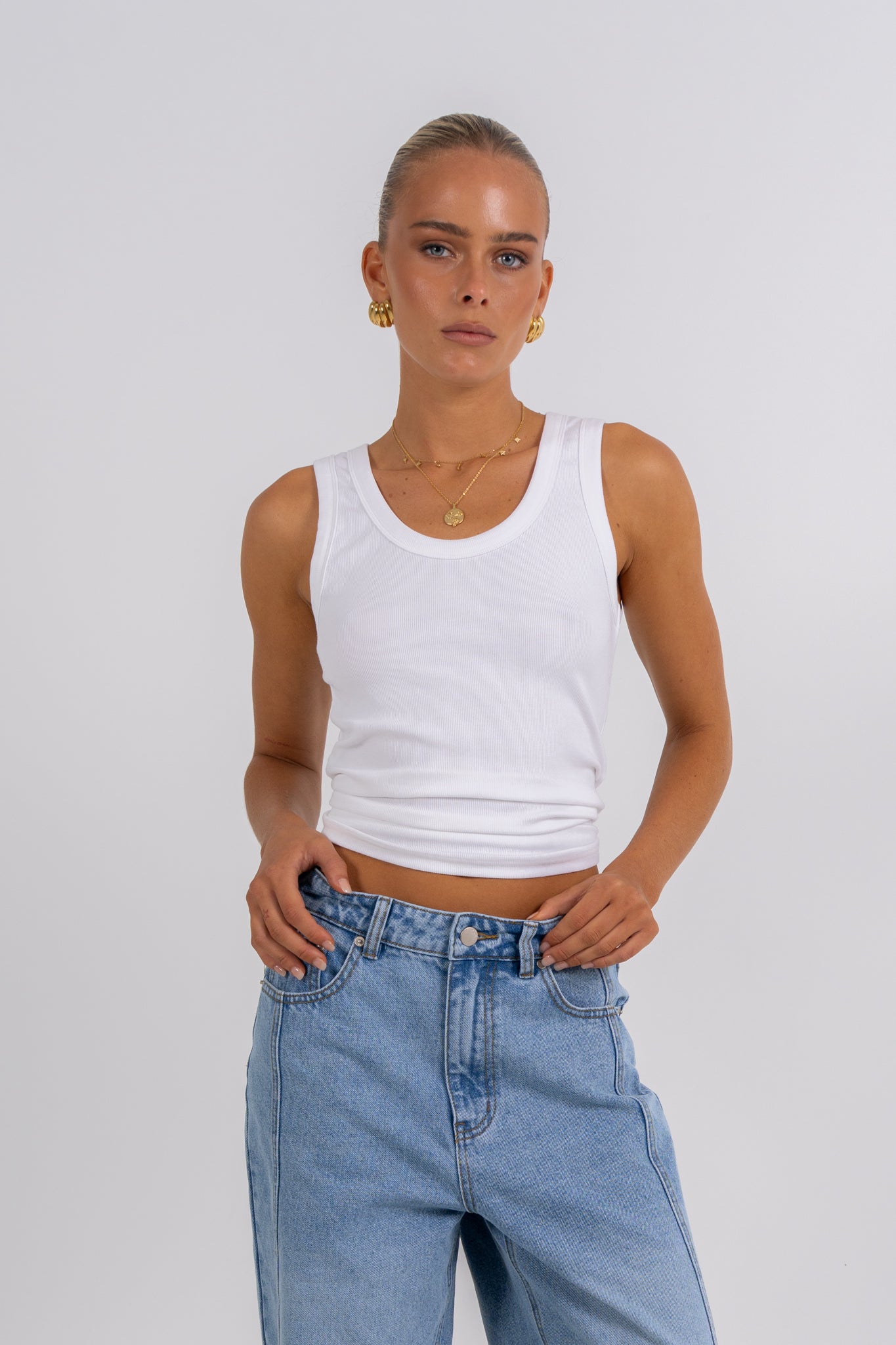 Janey Baggy Leg Jeans Light Vintage