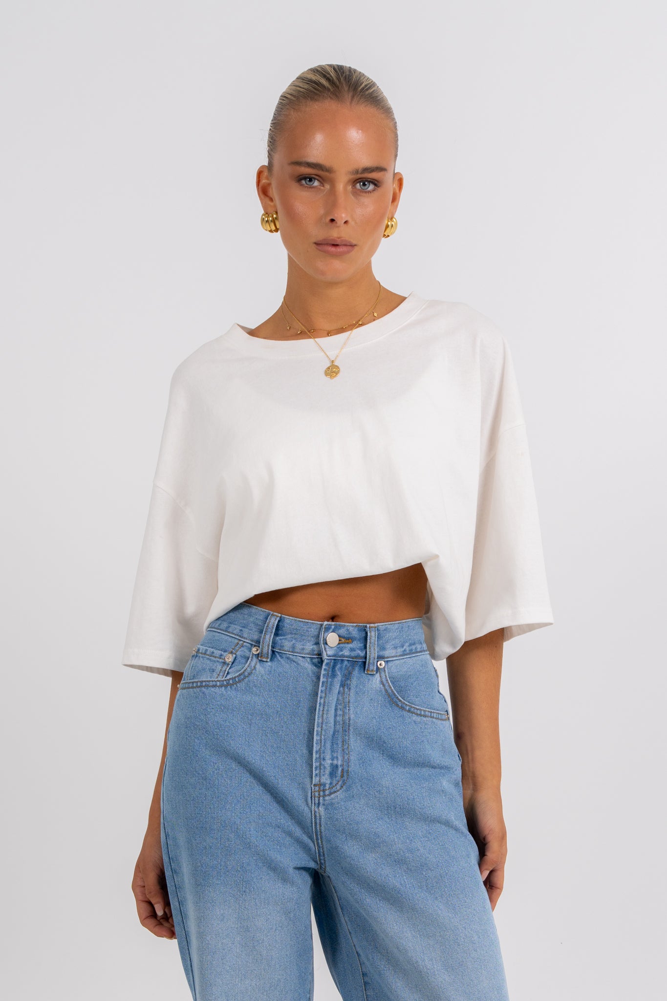 Carissa Wide Leg Jeans True Blue Wash