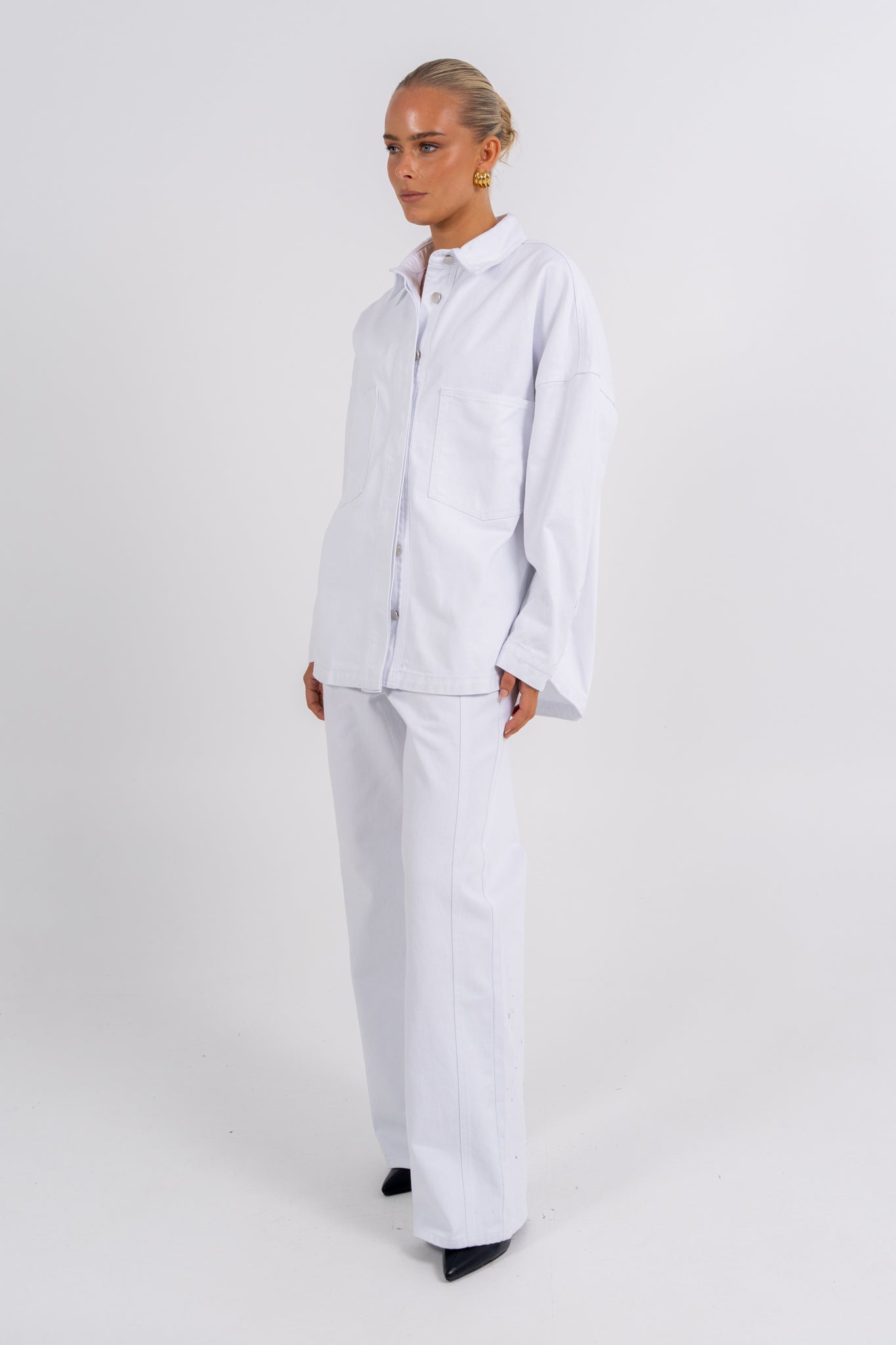 Ilou Denim Shirt White