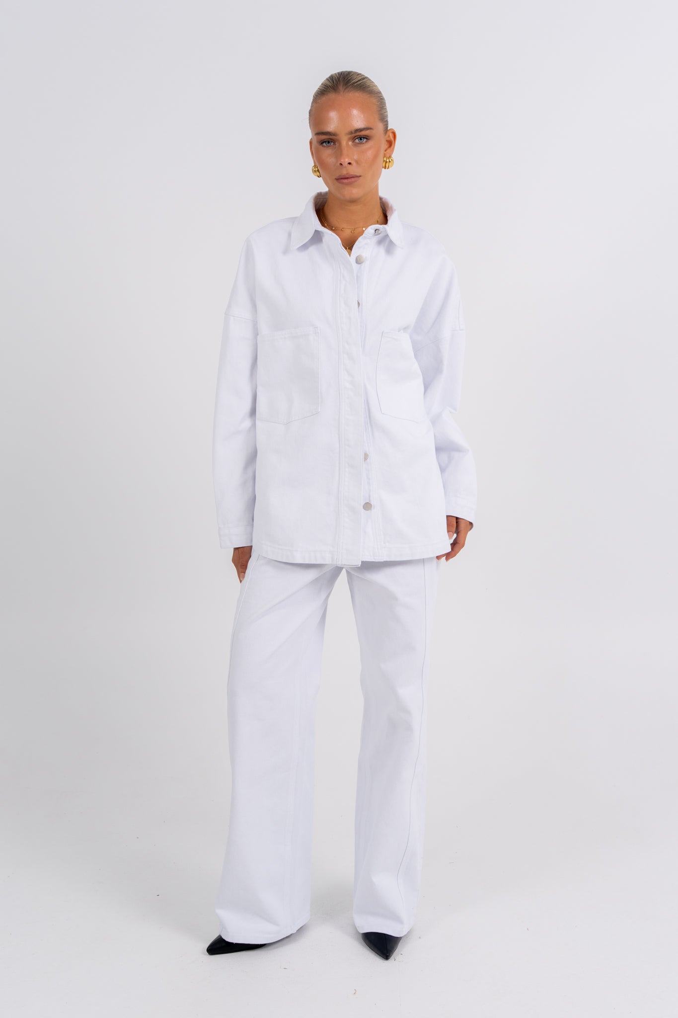 Ilou Denim Shirt White