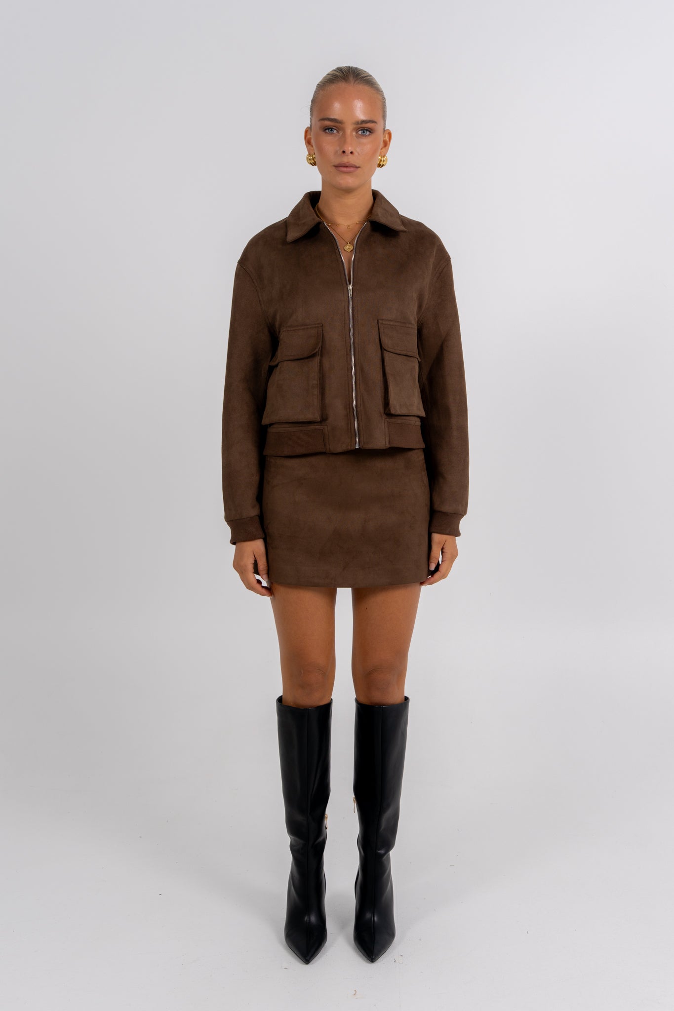 Jetta Mini Skirt Chocolate