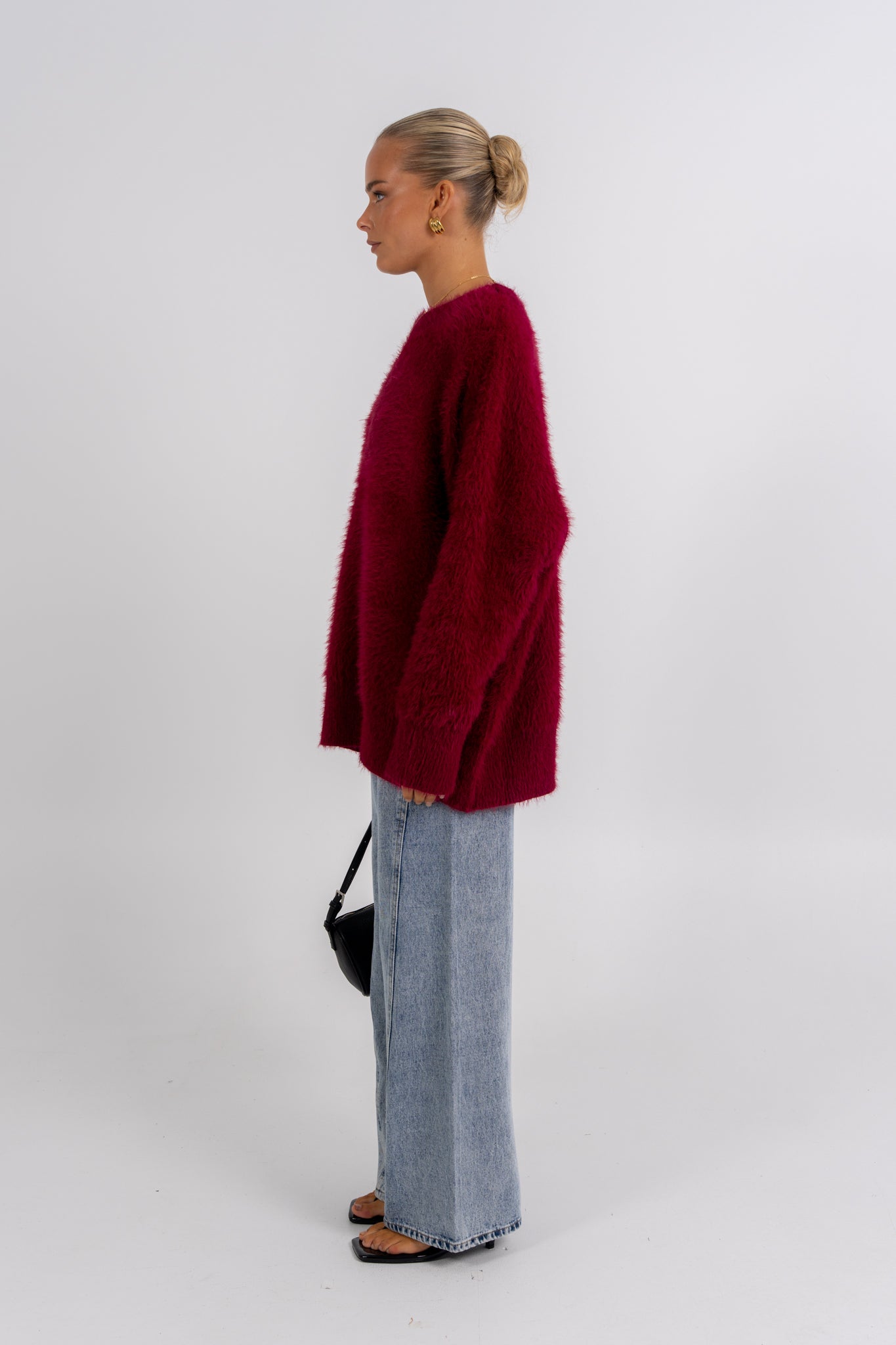Willow Knit Jumper Burgundy