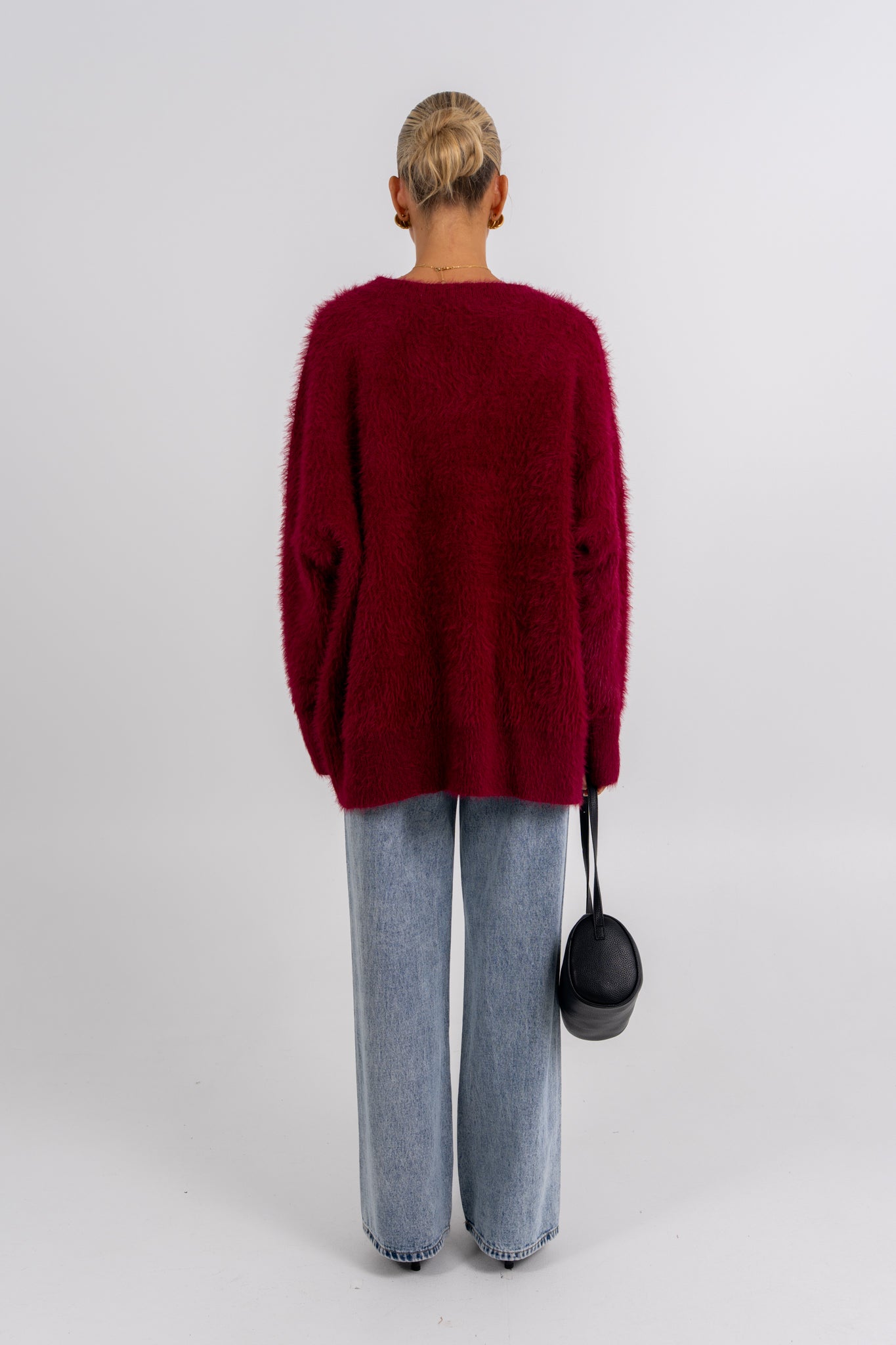 Willow Knit Jumper Burgundy