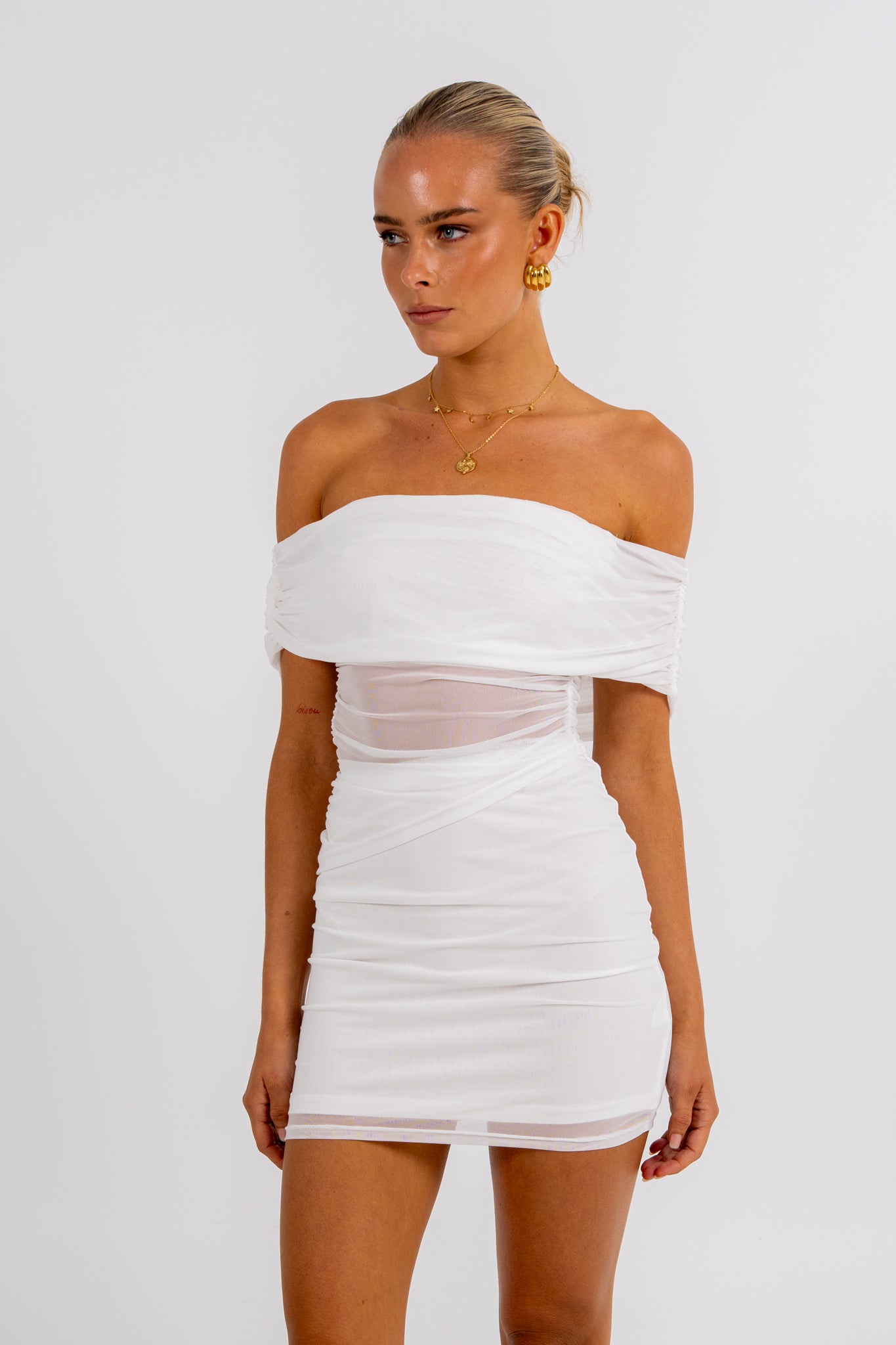 Niya Mini Dress White