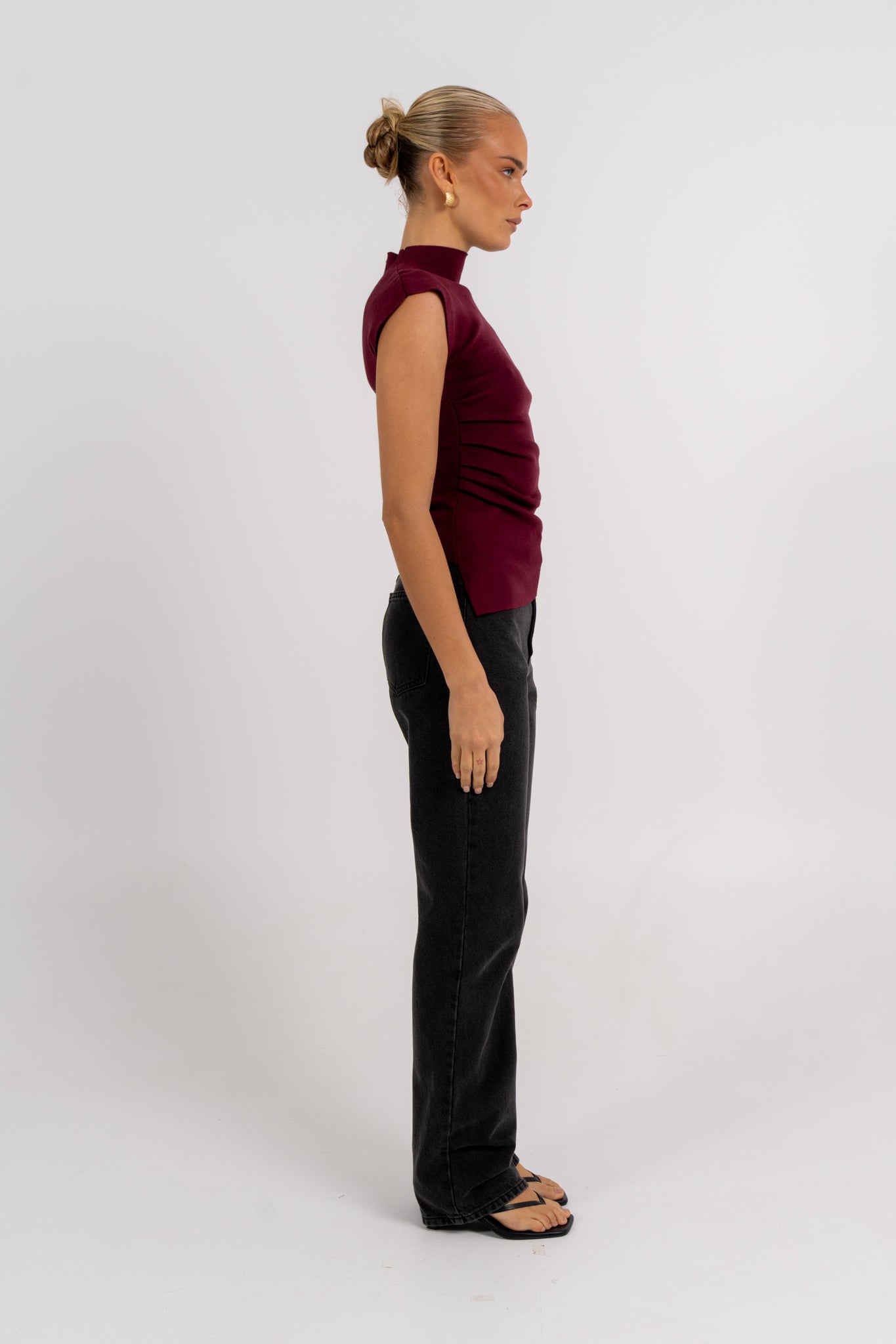 Tahmina Top Burgundy