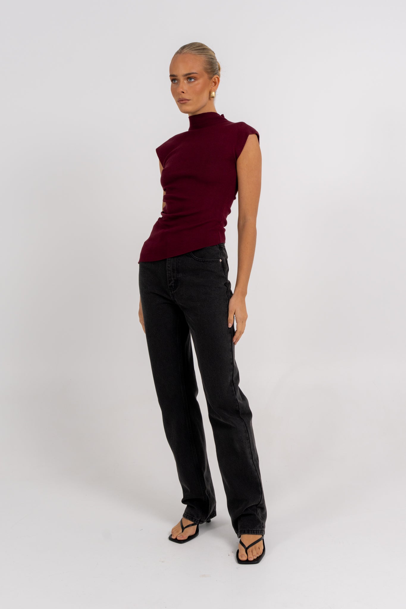 Tahmina Top Burgundy