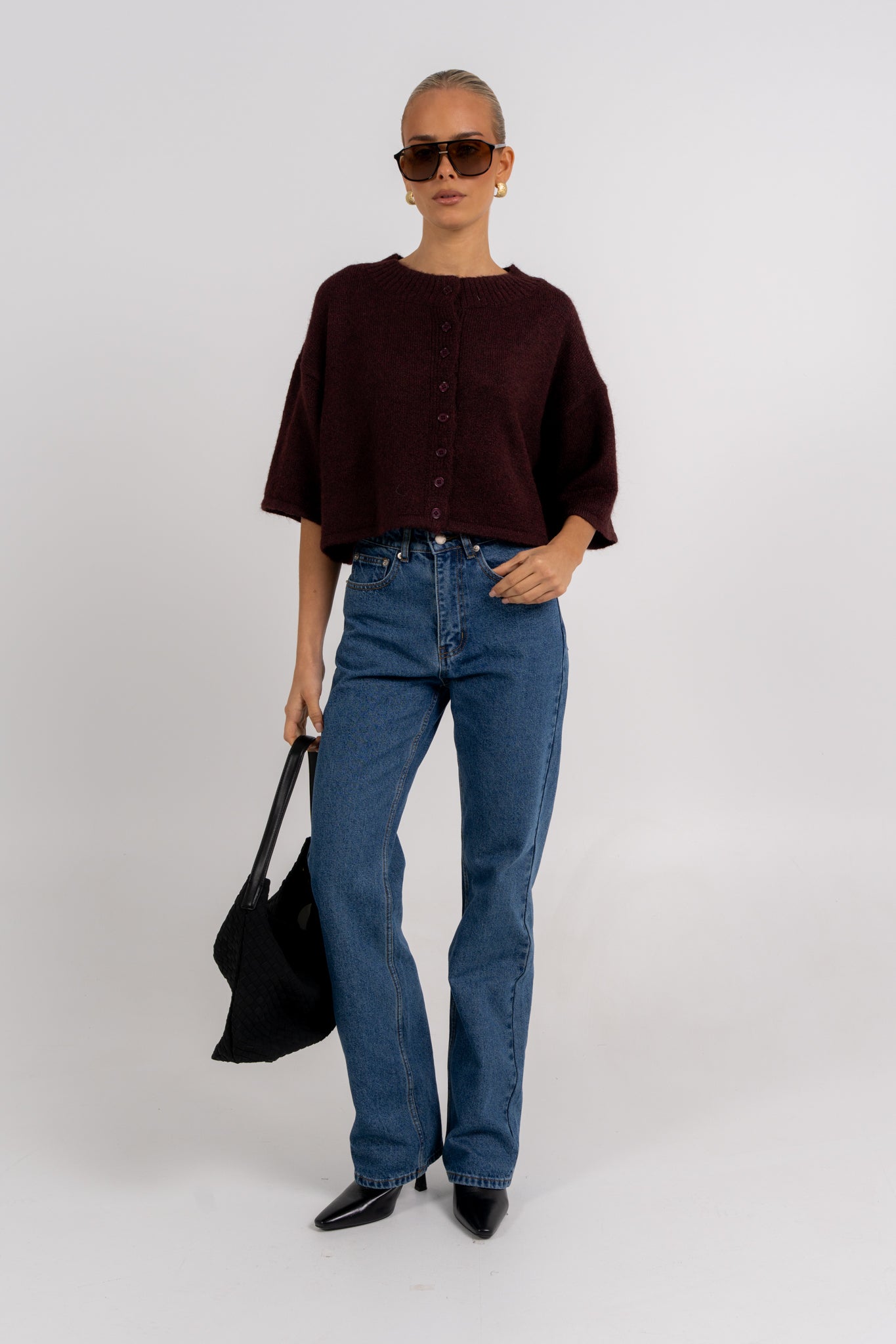 Dallas Cardigan Burgundy
