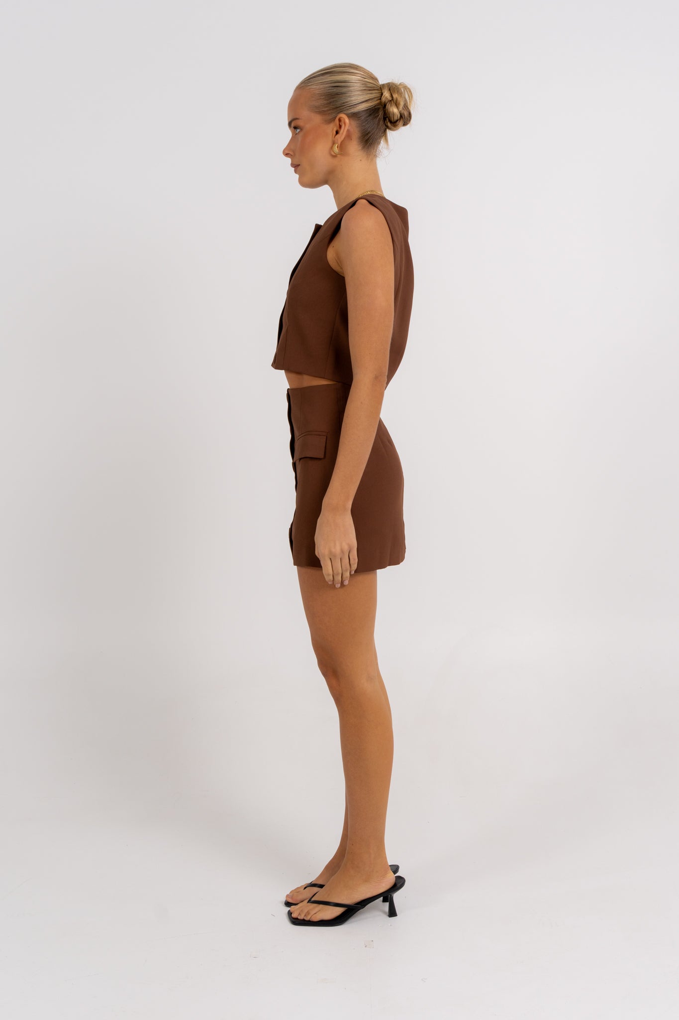 Haider Mini Skirt Chocolate