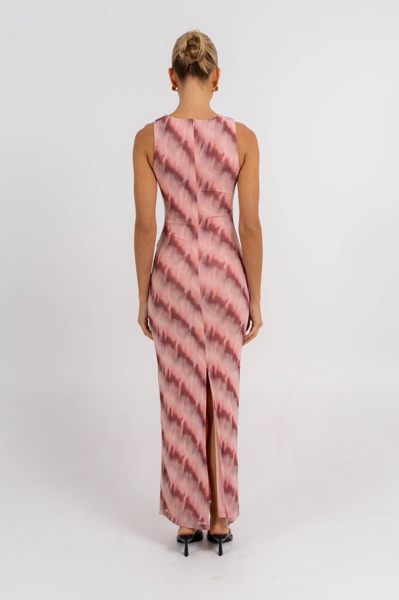 Kayla Maxi Dress Berry Watercolour