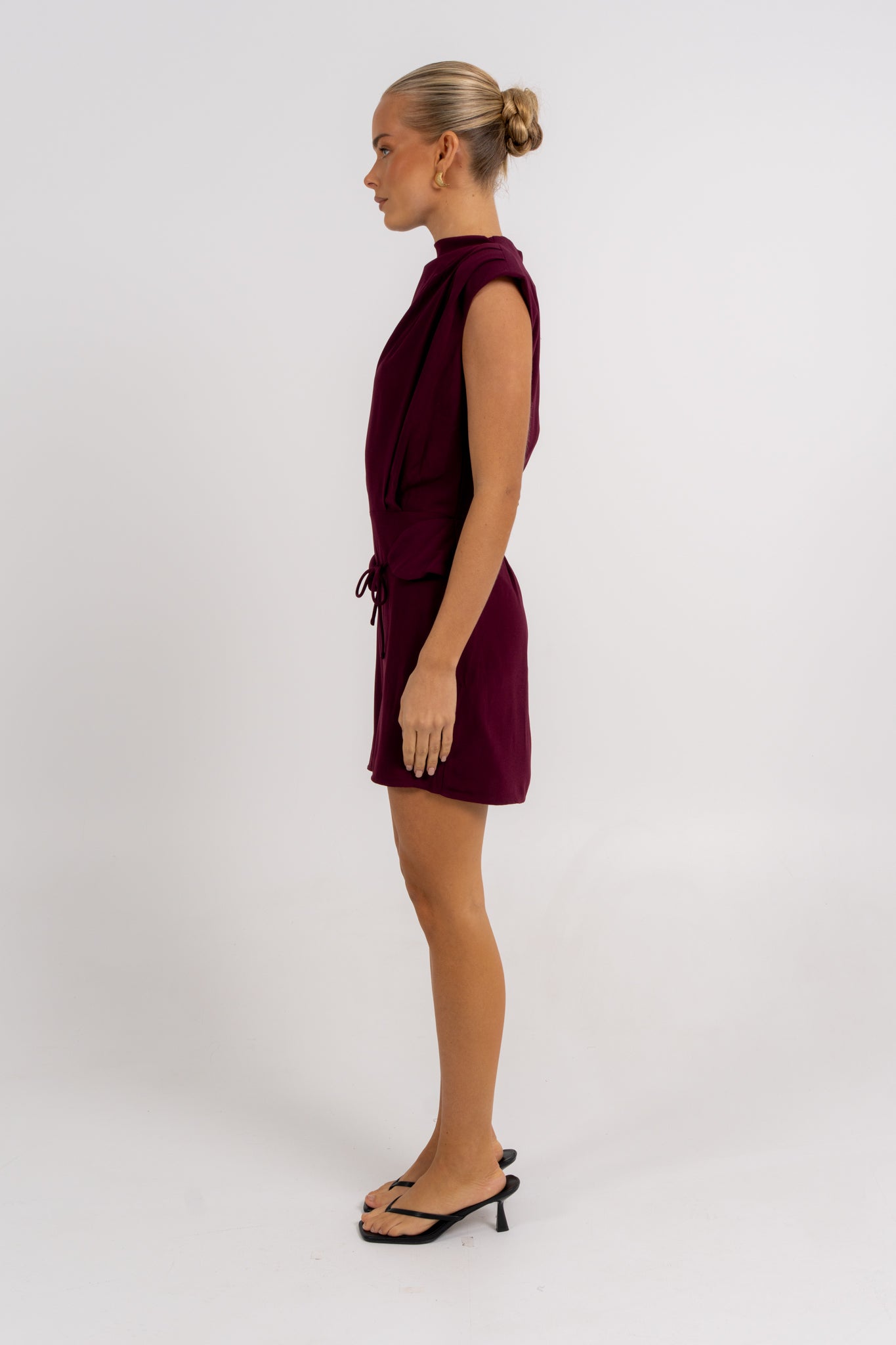 Bryson Mini Dress Burgundy