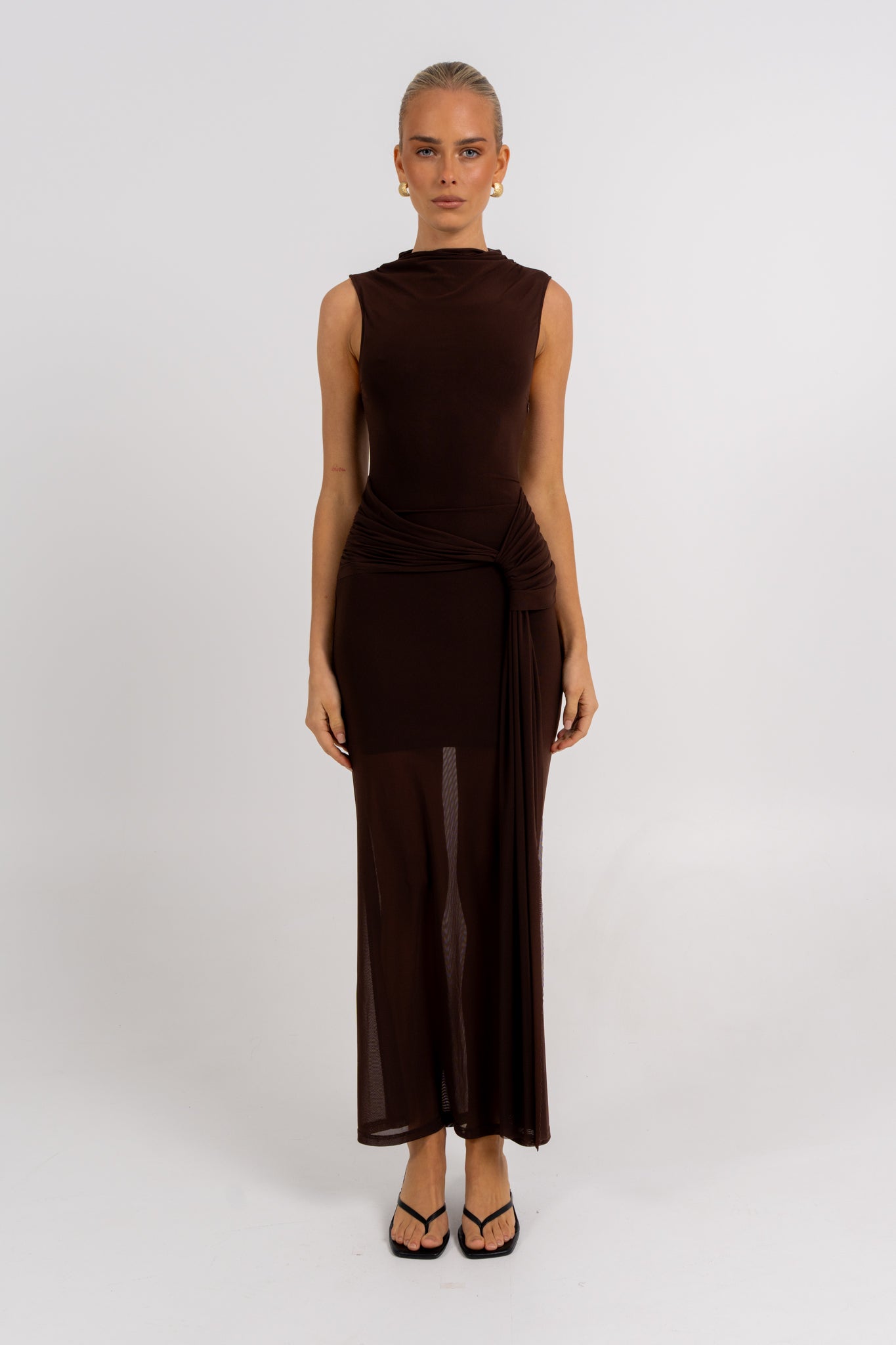 Dominic Maxi Dress Chocolate