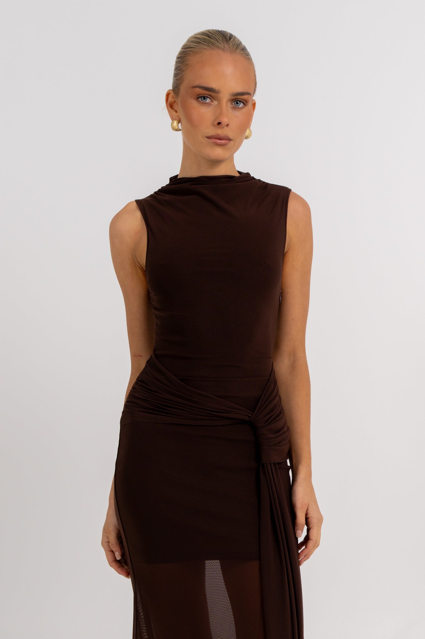 Dominic Maxi Dress Chocolate